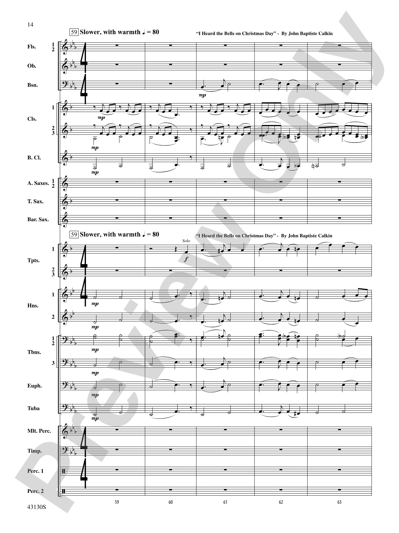And All the Bells on Earth Shall Ring: Concert Band Conductor Score & Parts