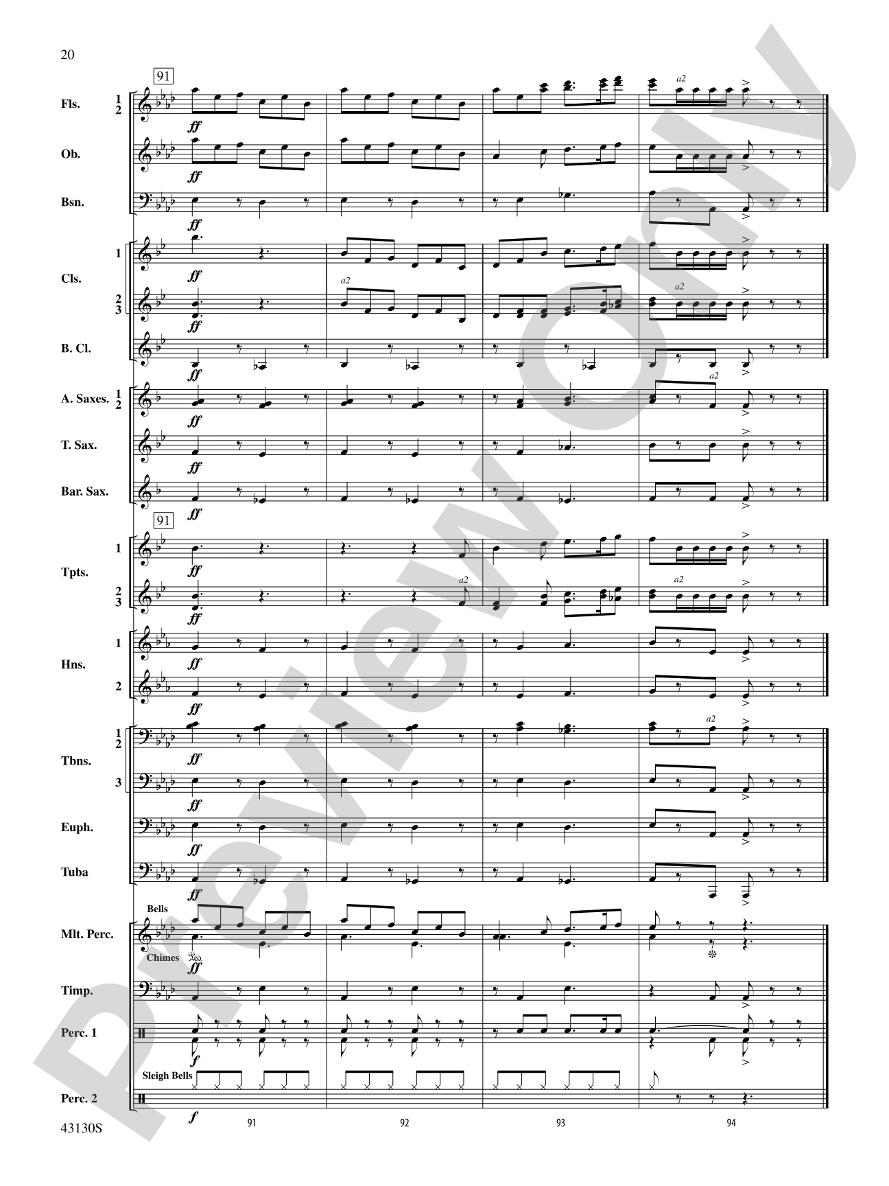And All the Bells on Earth Shall Ring: Concert Band Conductor Score & Parts