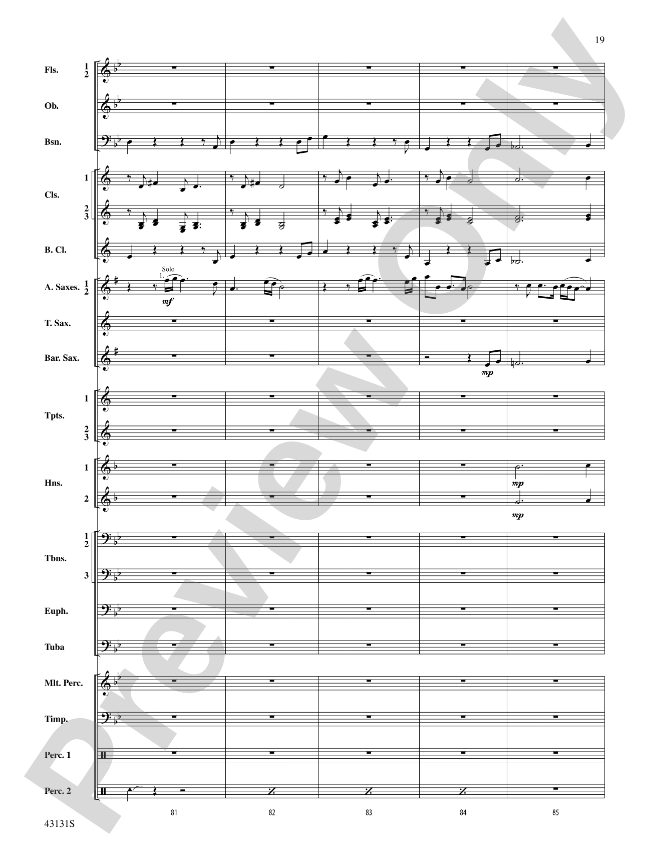 Syzygy: Concert Band Conductor Score & Parts