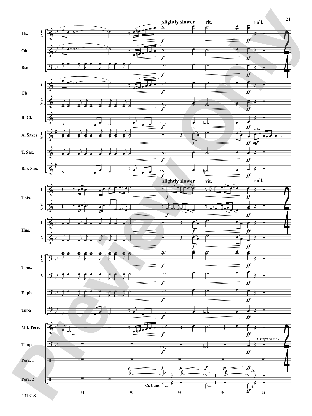 Syzygy: Concert Band Conductor Score & Parts