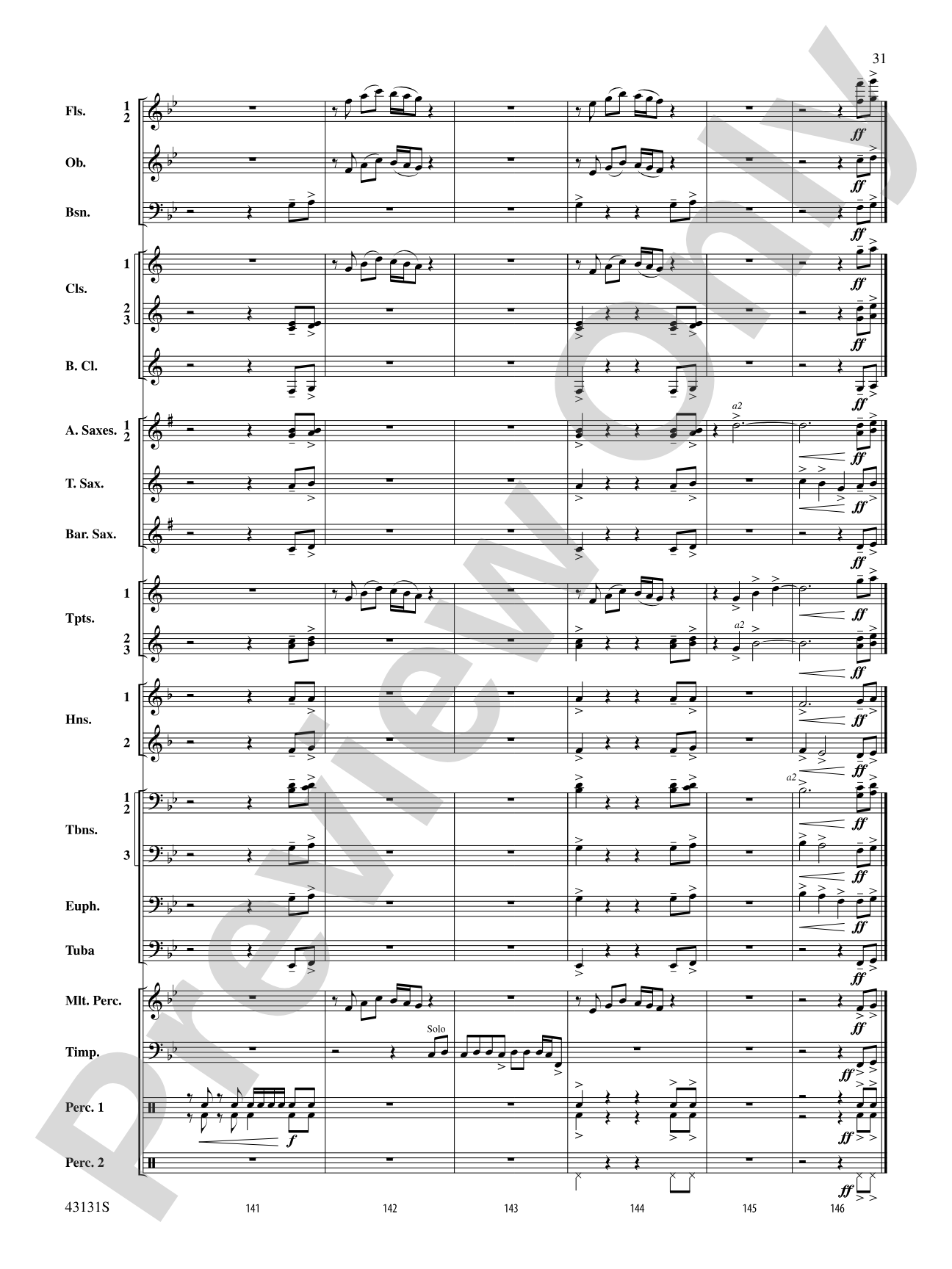 Syzygy: Concert Band Conductor Score & Parts
