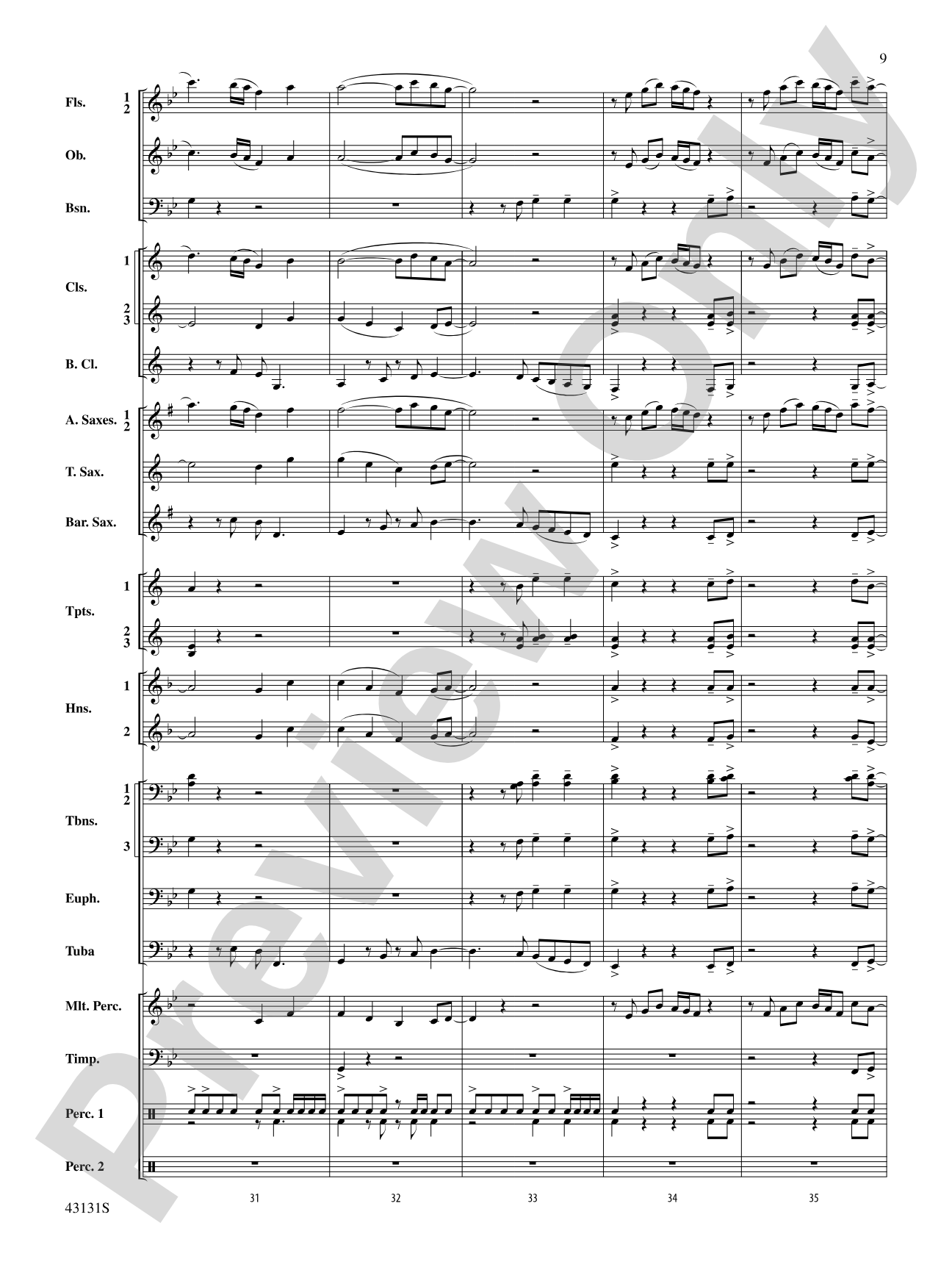 Syzygy: Concert Band Conductor Score & Parts