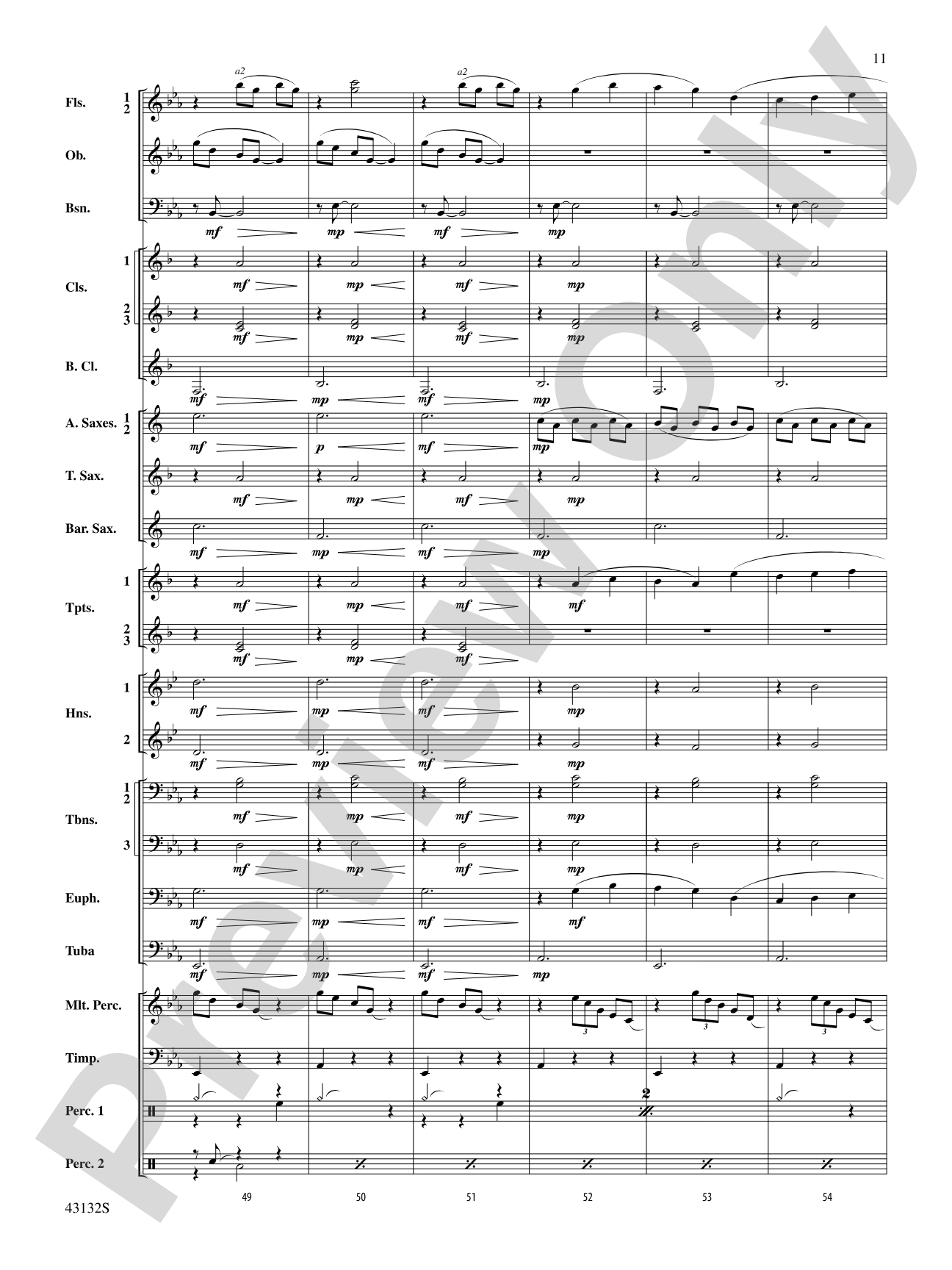 Festival Dance: Concert Band Conductor Score & Parts