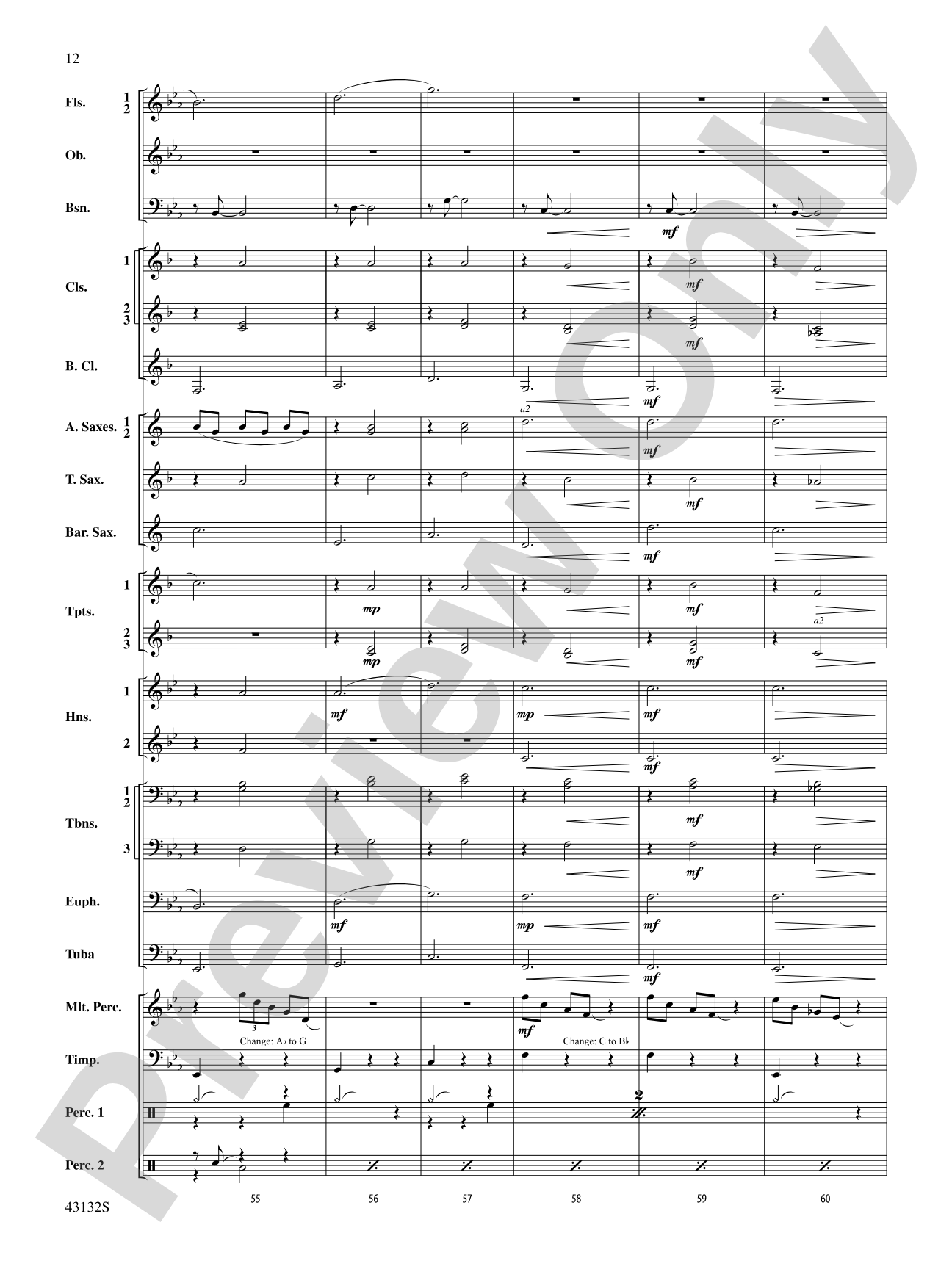 Festival Dance: Concert Band Conductor Score & Parts
