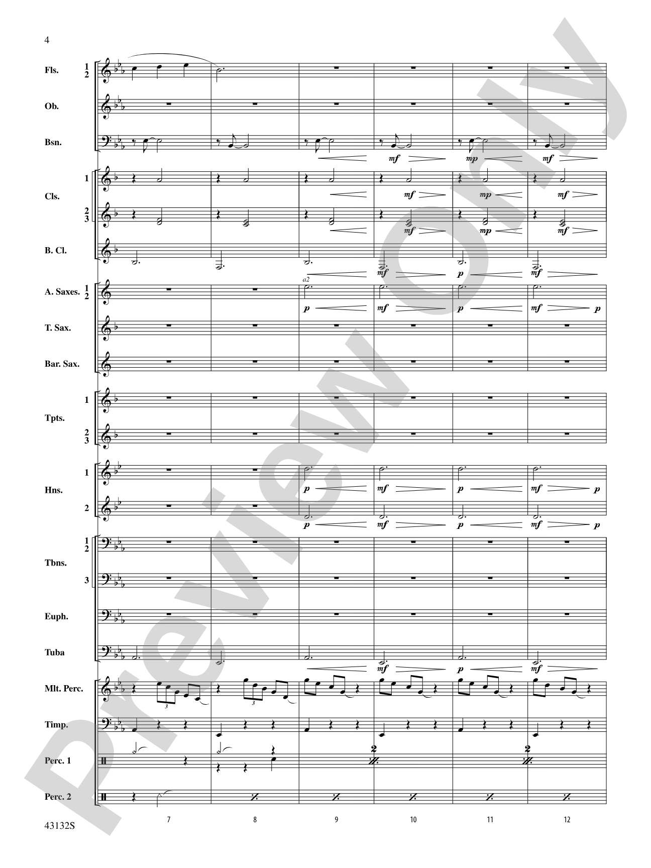 Festival Dance: Concert Band Conductor Score & Parts