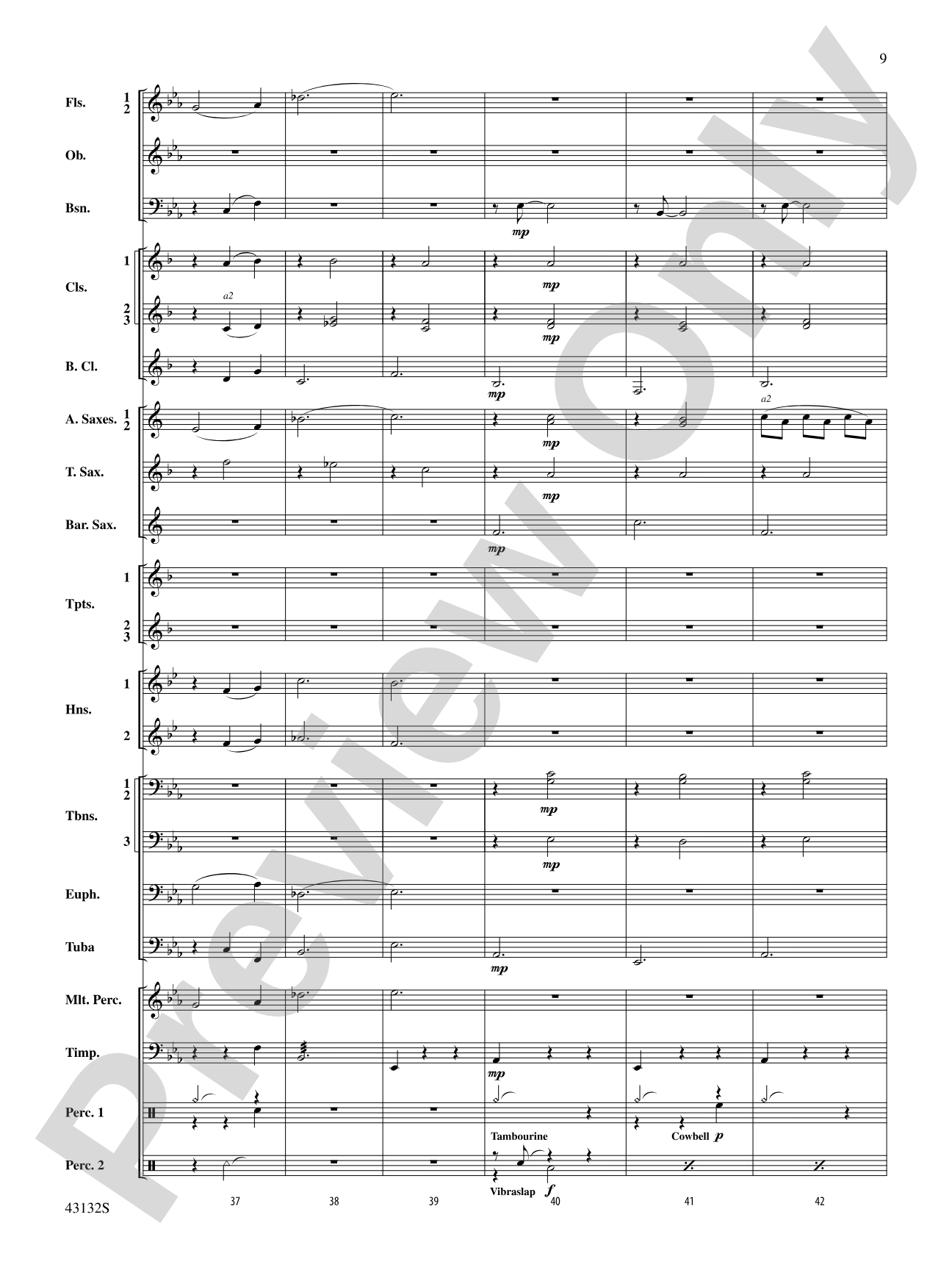 Festival Dance: Concert Band Conductor Score & Parts