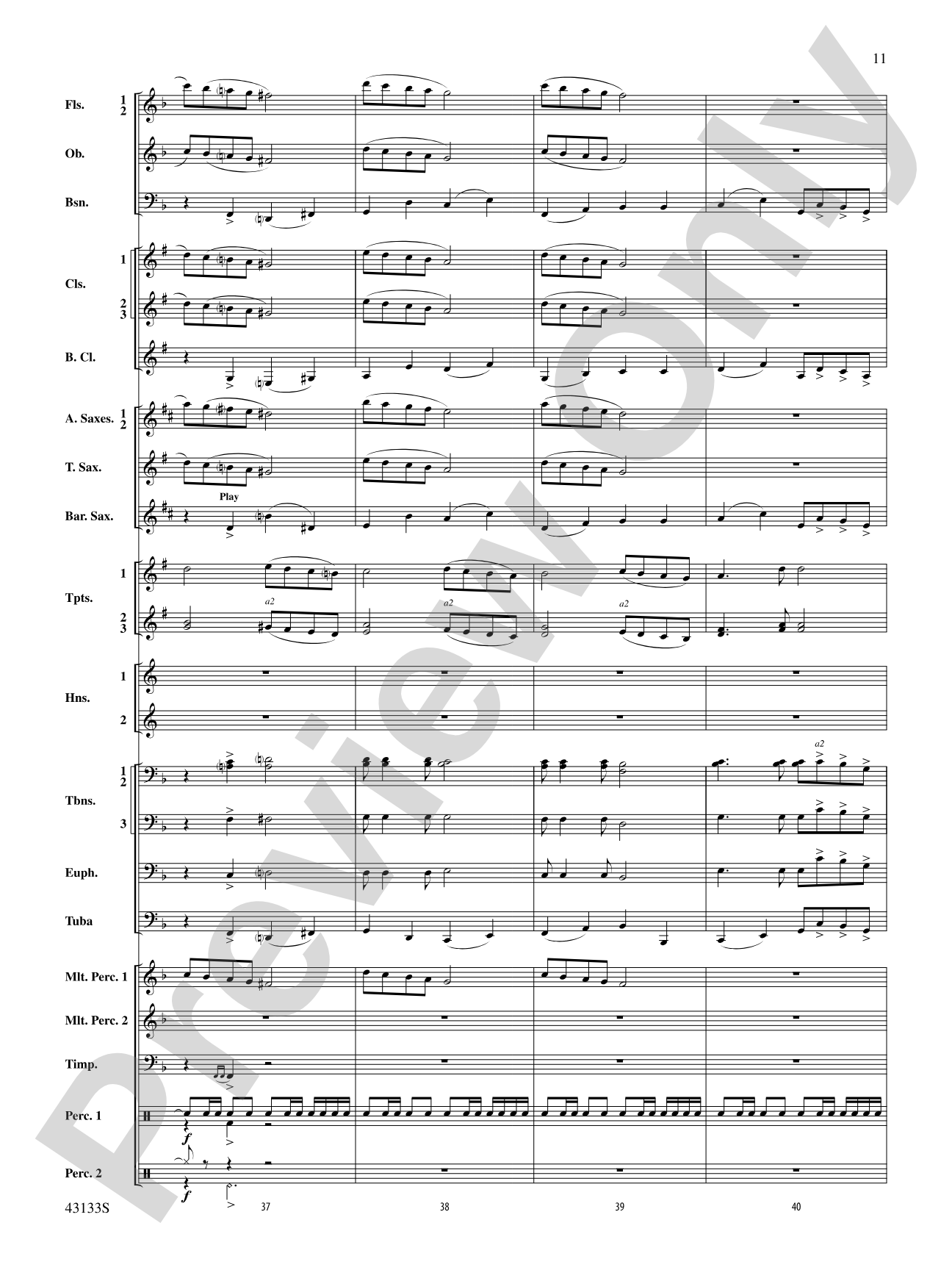 And Heaven and Nature Ring!: Concert Band Conductor Score & Parts