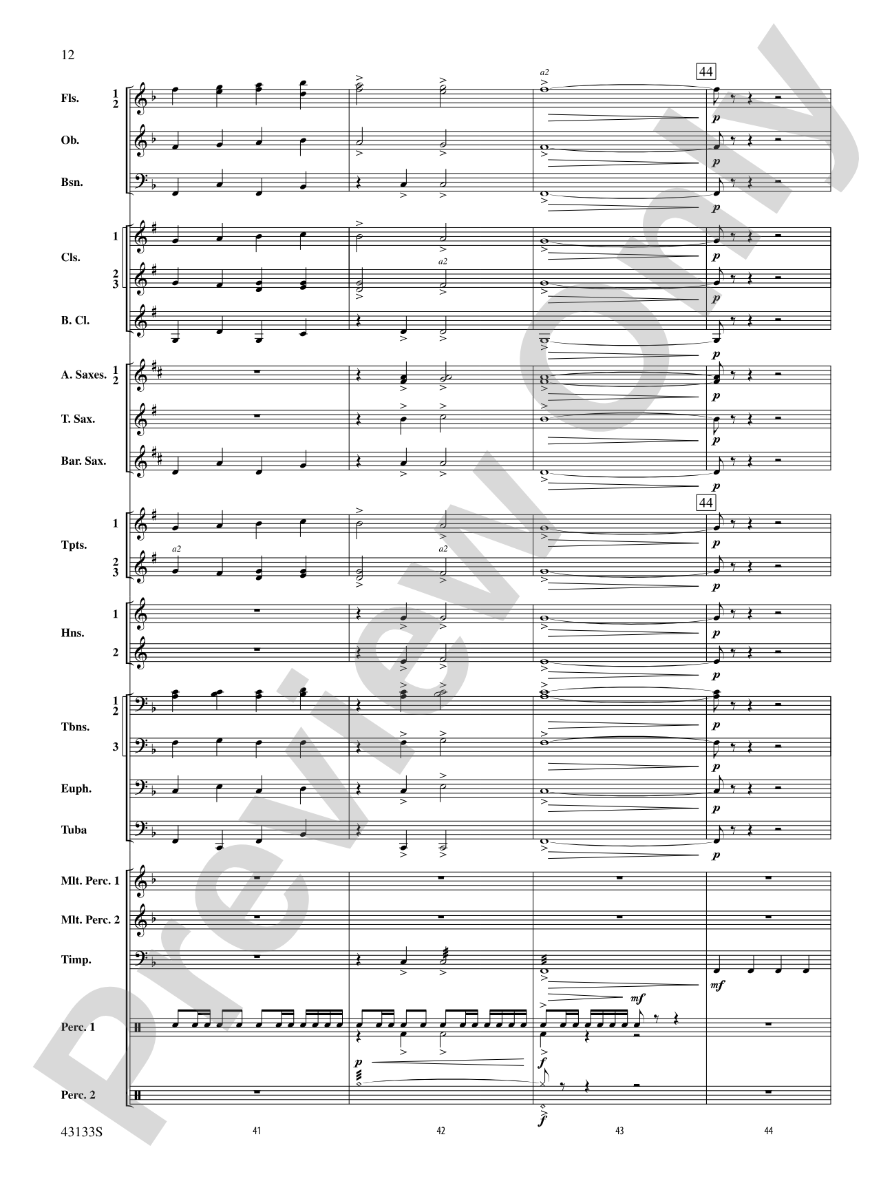 And Heaven and Nature Ring!: Concert Band Conductor Score & Parts