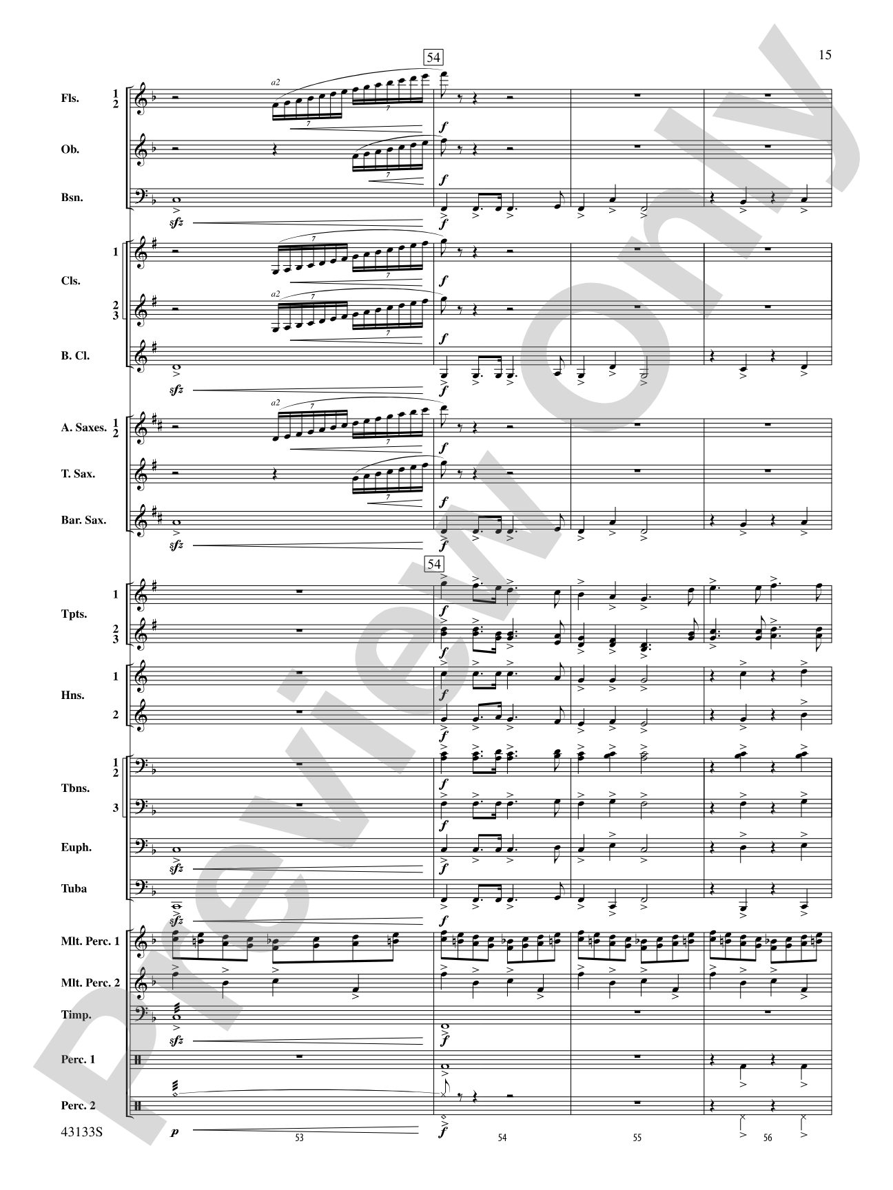 And Heaven and Nature Ring!: Concert Band Conductor Score & Parts