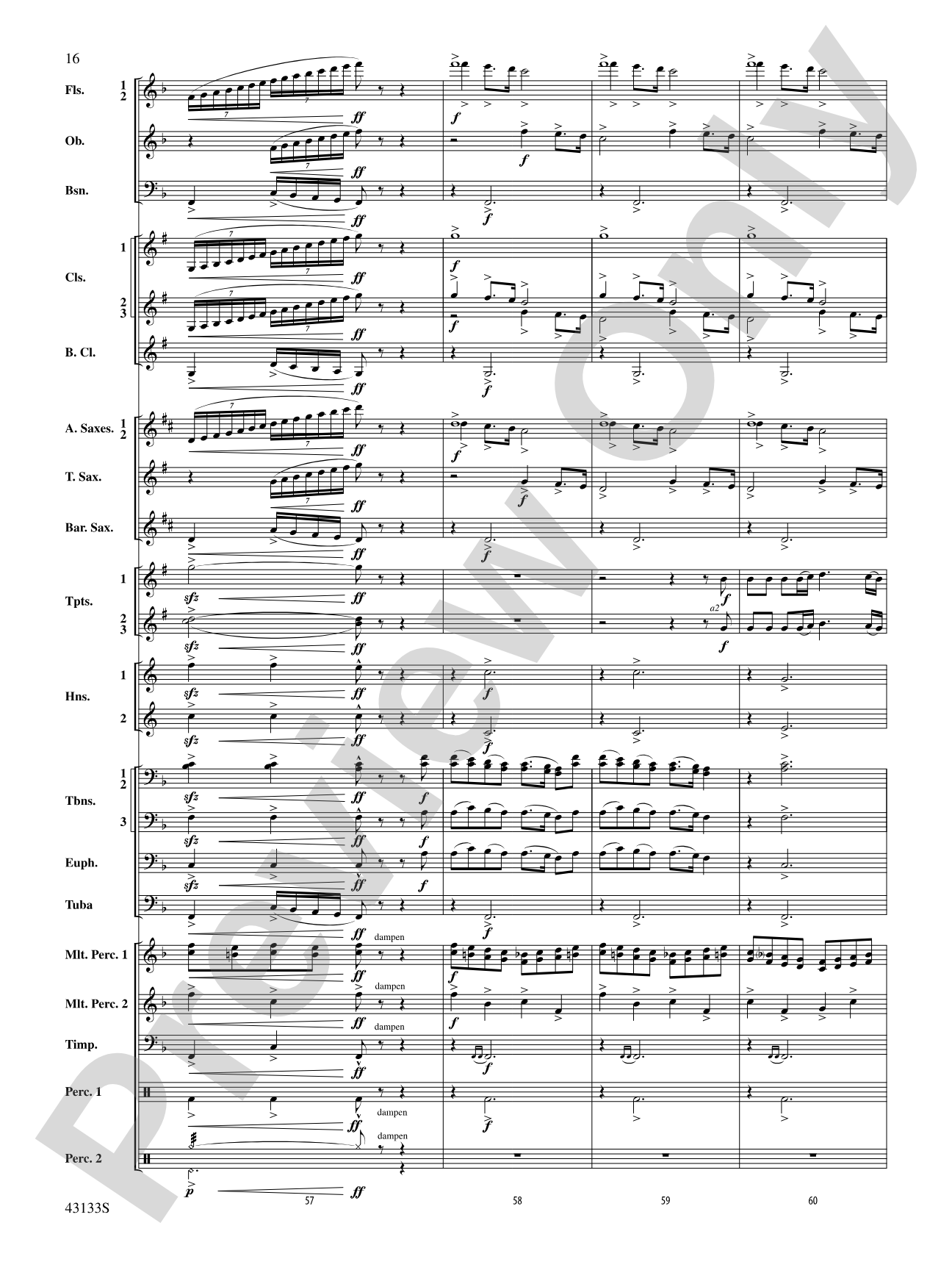 And Heaven and Nature Ring!: Concert Band Conductor Score & Parts