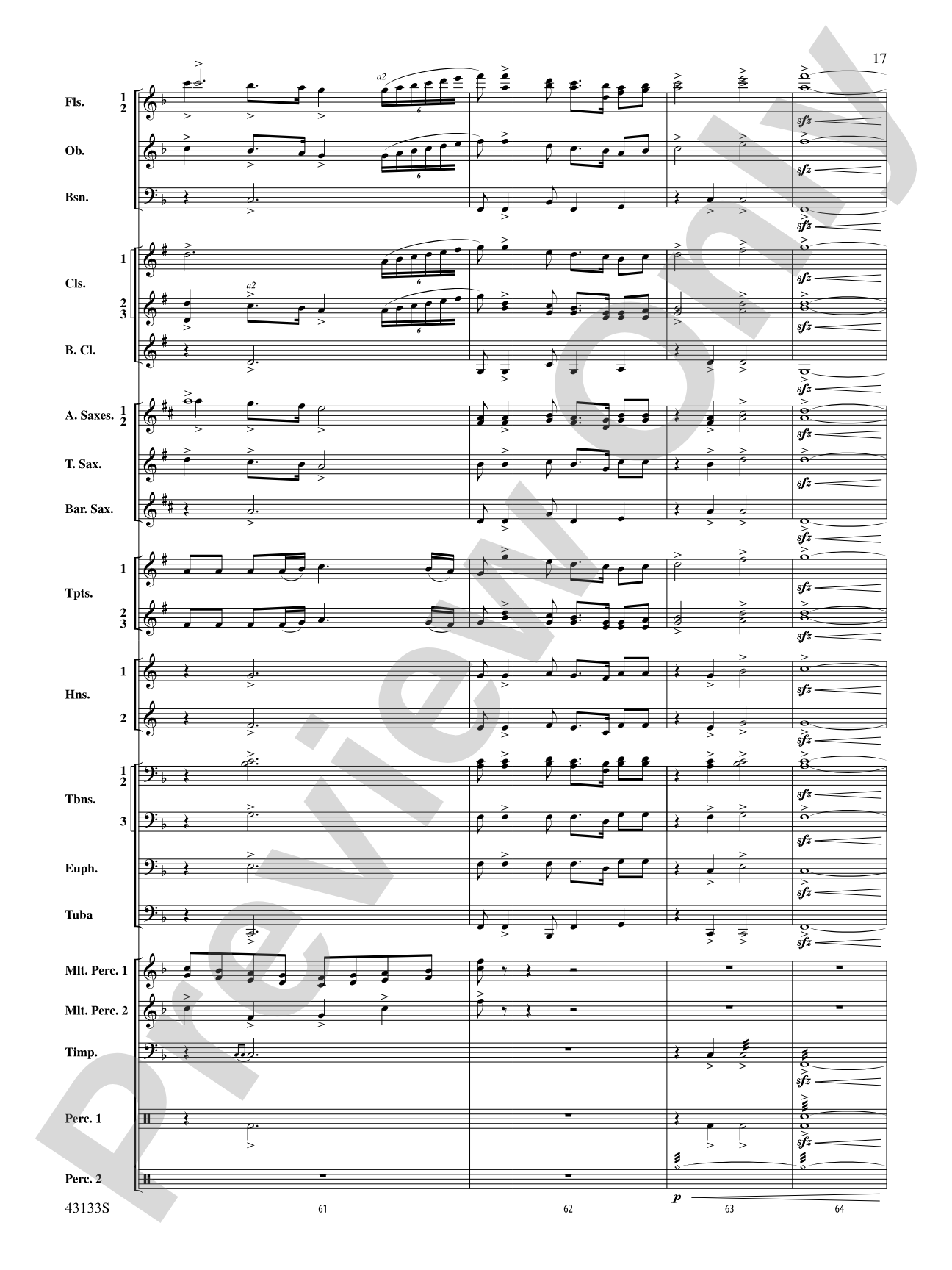 And Heaven and Nature Ring!: Concert Band Conductor Score & Parts