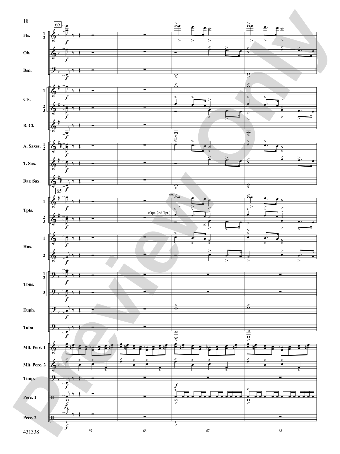 And Heaven and Nature Ring!: Concert Band Conductor Score & Parts