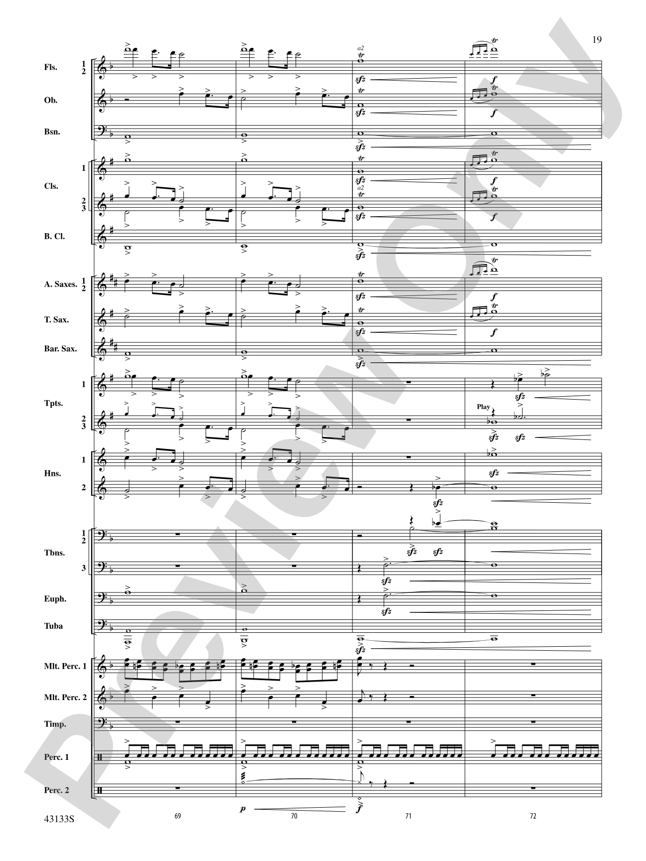 And Heaven and Nature Ring!: Concert Band Conductor Score & Parts