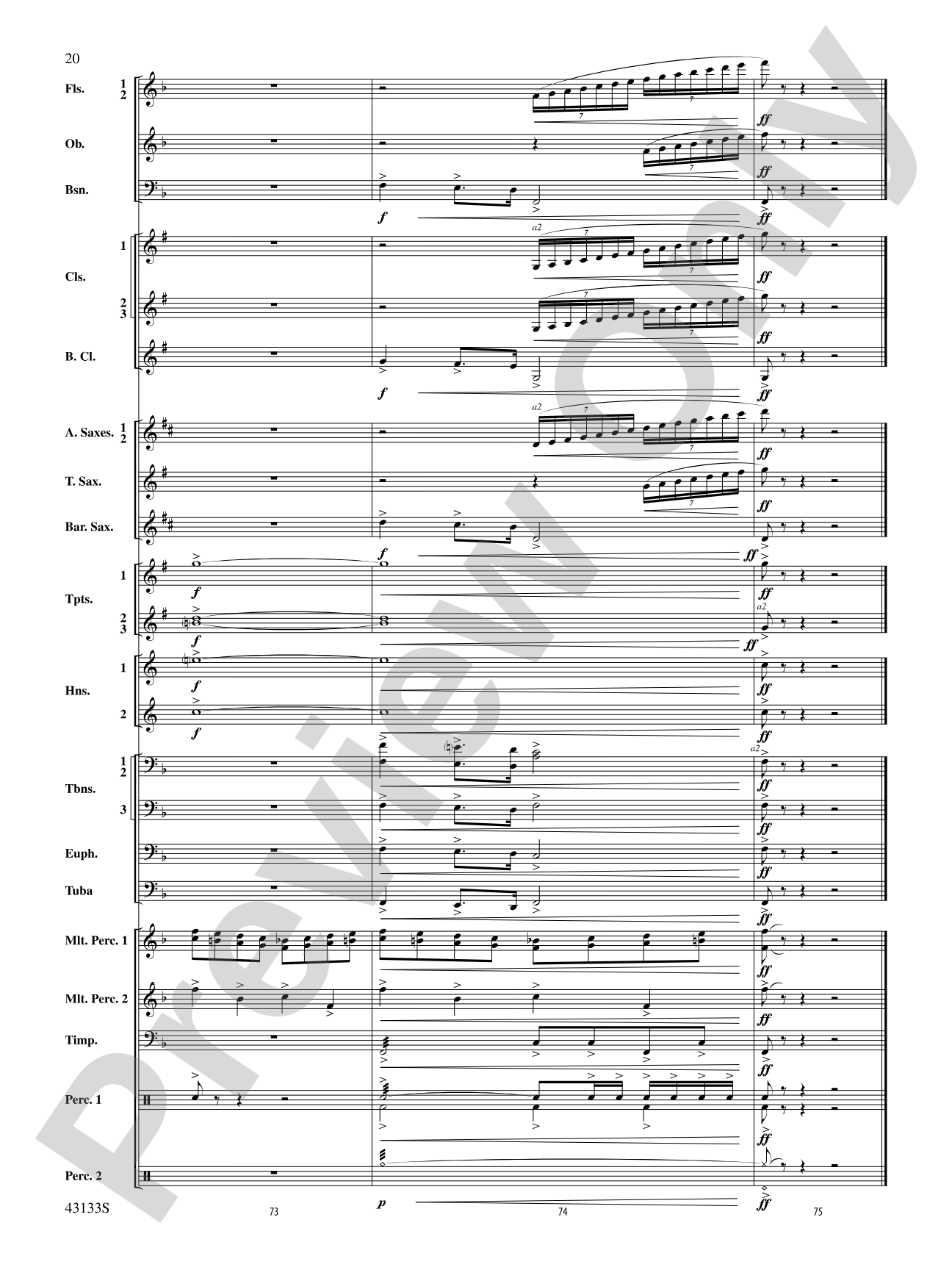 And Heaven and Nature Ring!: Concert Band Conductor Score & Parts