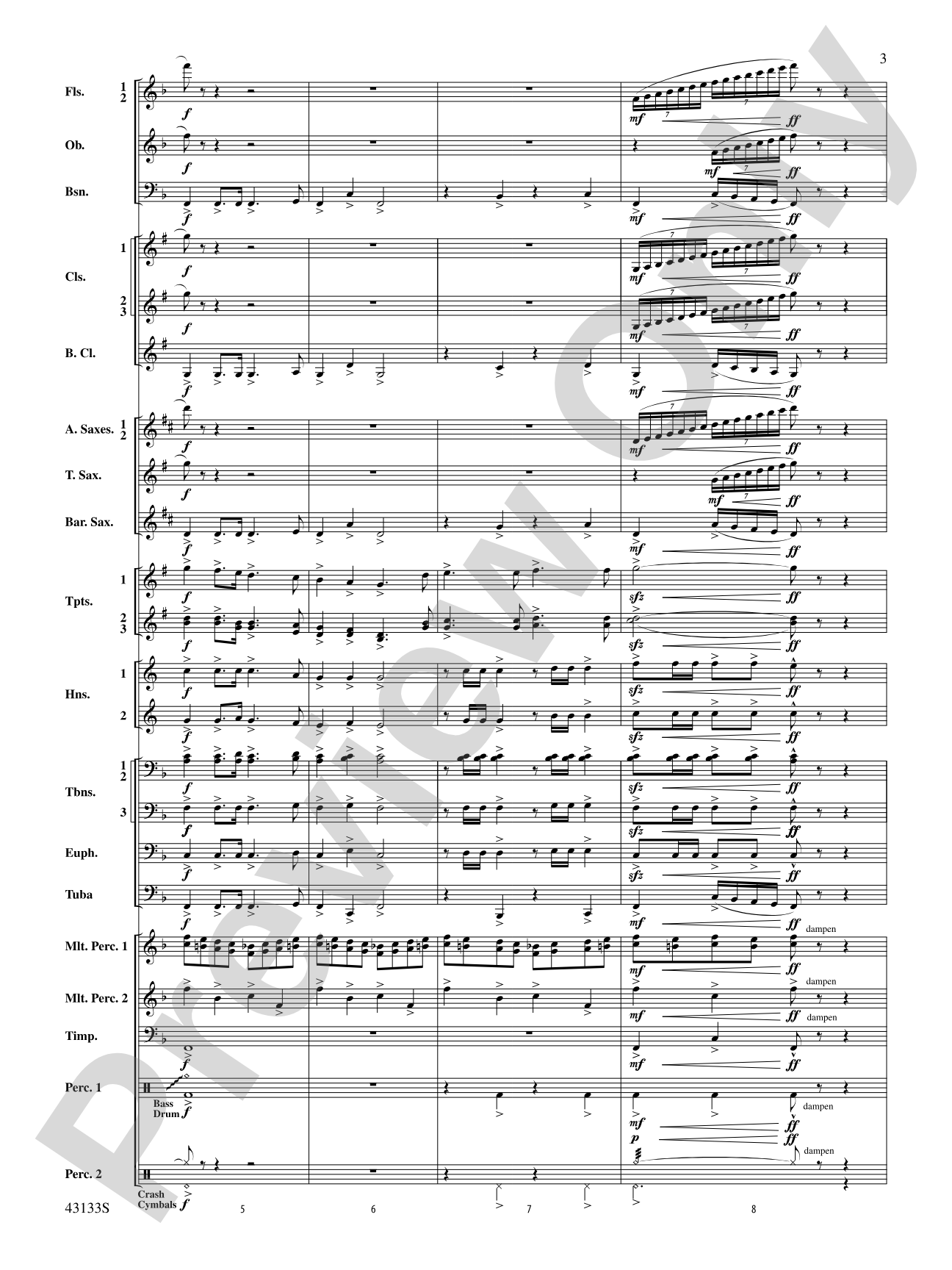 And Heaven and Nature Ring!: Concert Band Conductor Score & Parts
