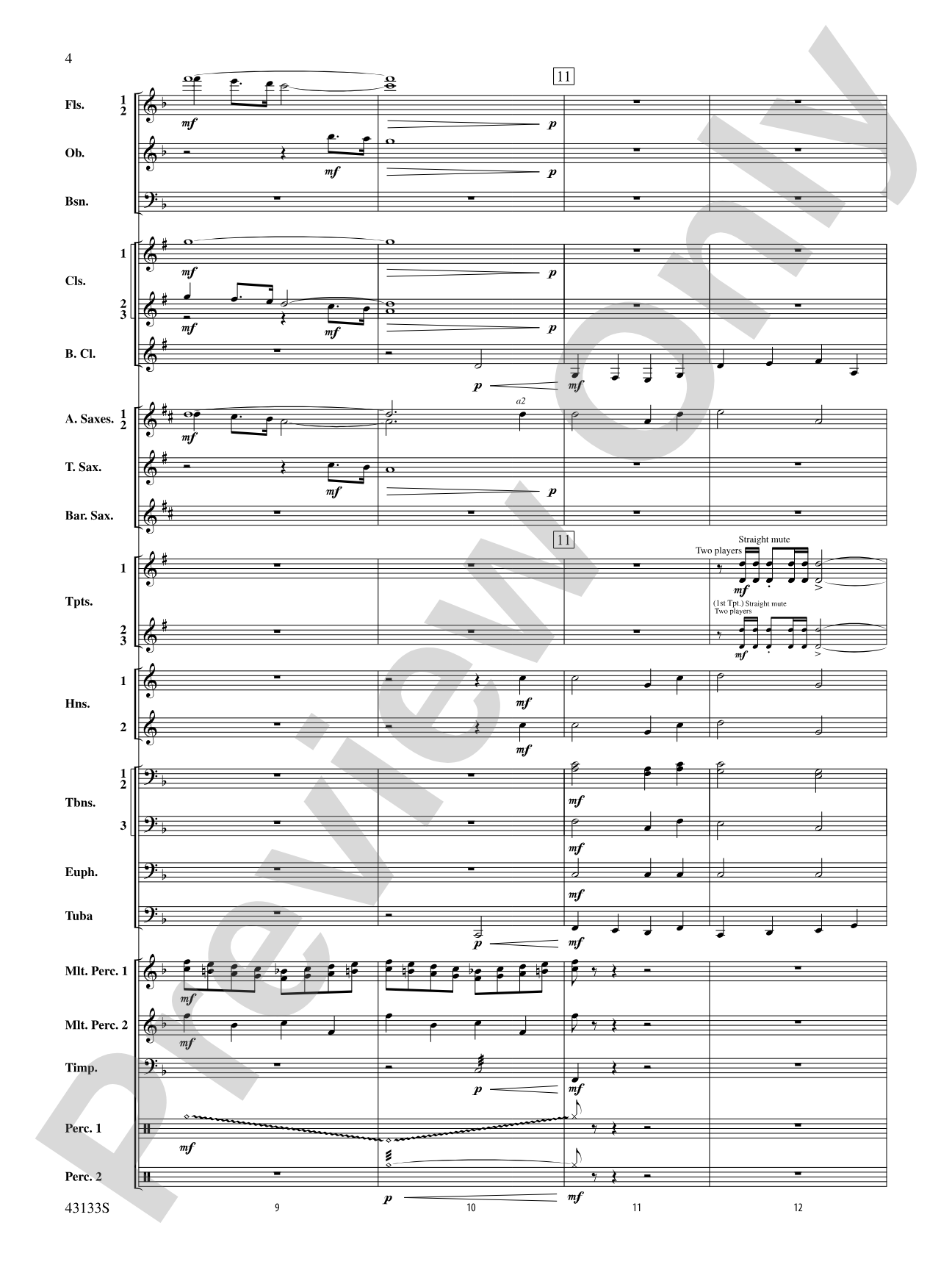 And Heaven and Nature Ring!: Concert Band Conductor Score & Parts