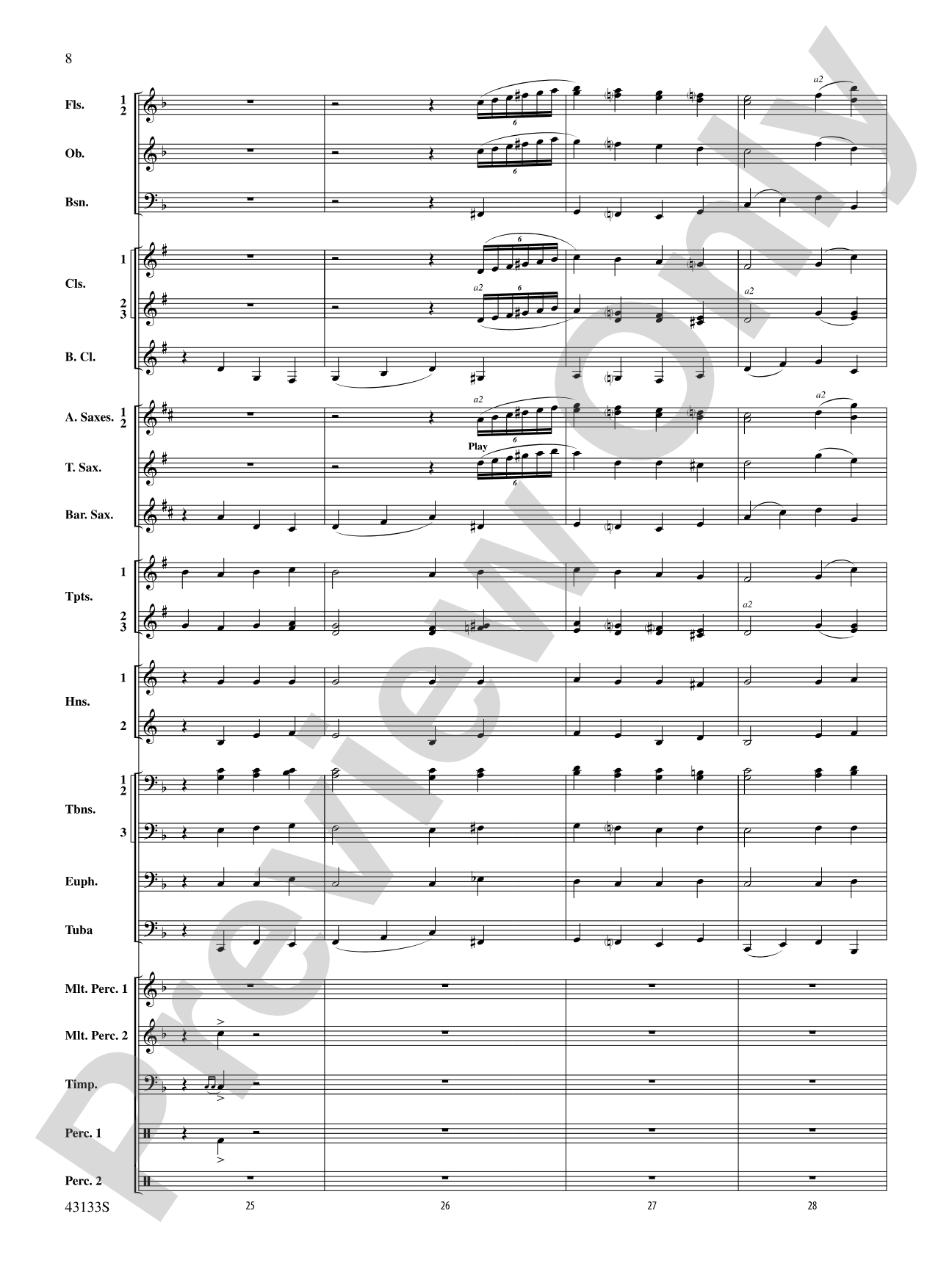 And Heaven and Nature Ring!: Concert Band Conductor Score & Parts