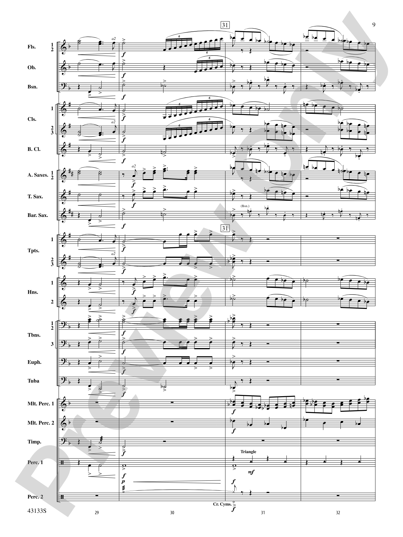 And Heaven and Nature Ring!: Concert Band Conductor Score & Parts