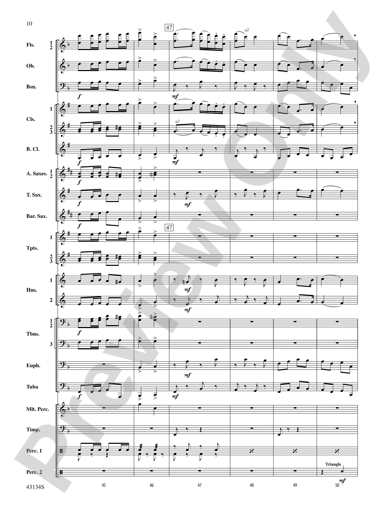 Pass in Review: Concert Band Conductor Score & Parts