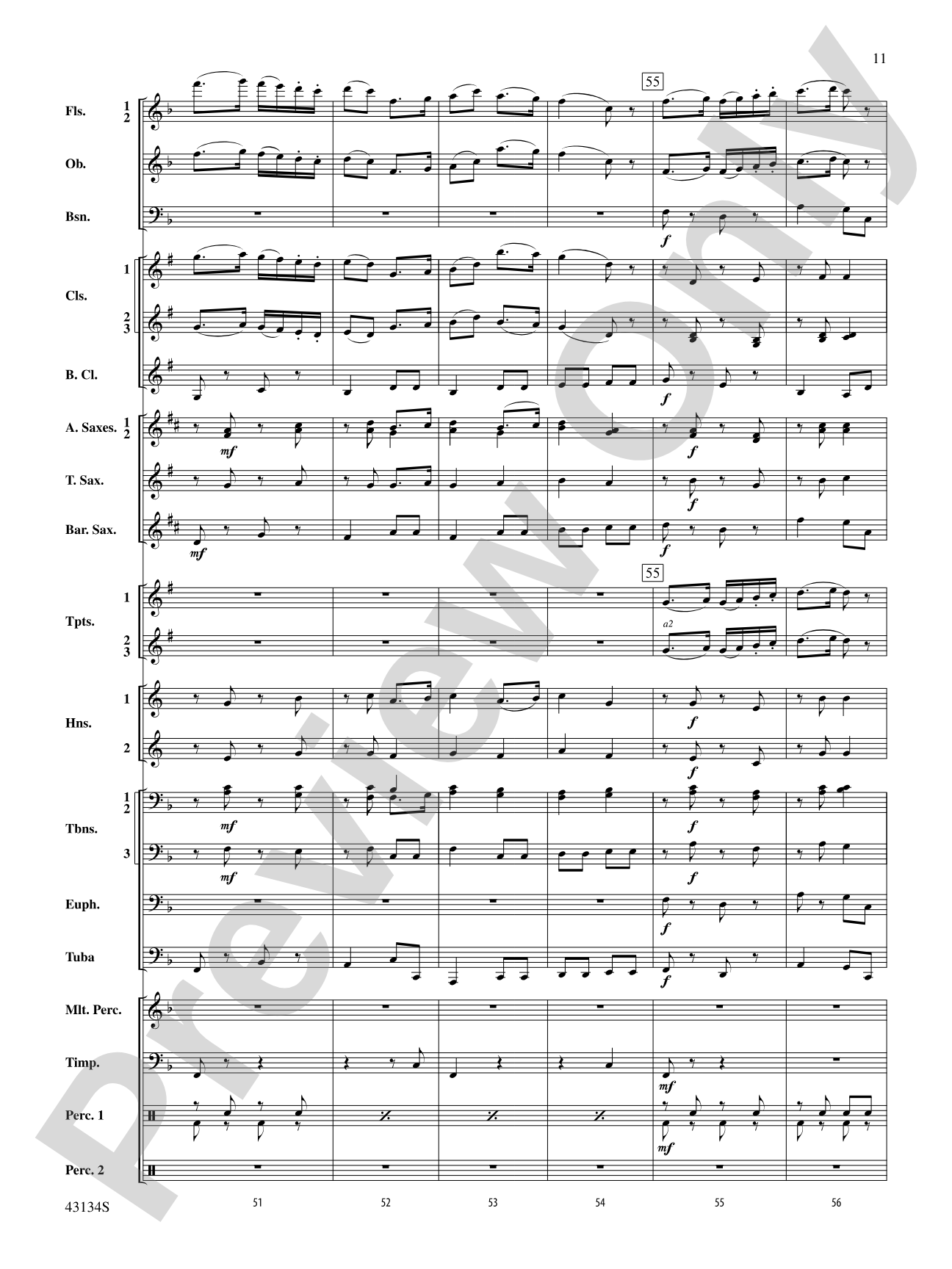 Pass in Review: Concert Band Conductor Score & Parts