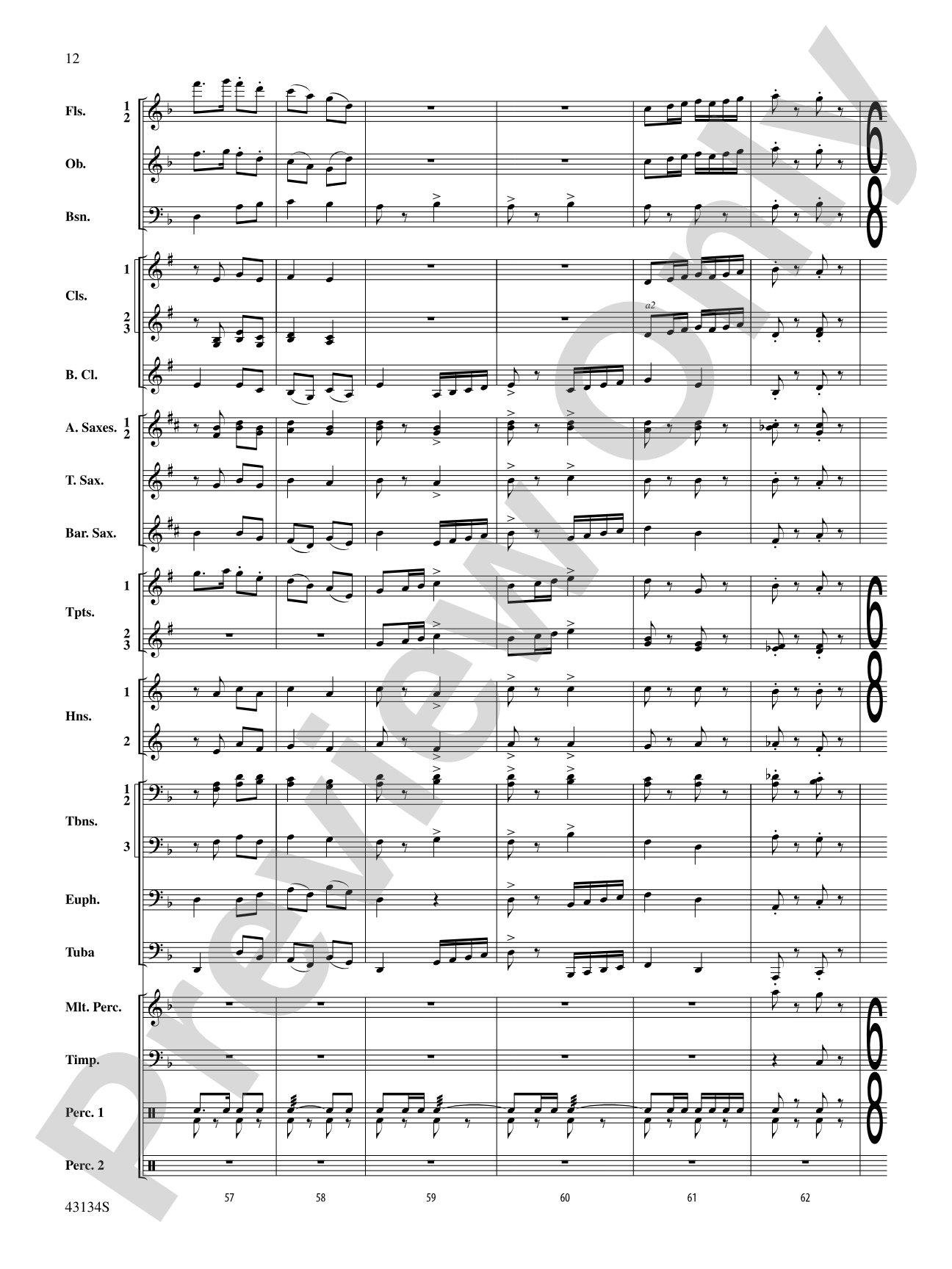 Pass in Review: Concert Band Conductor Score & Parts