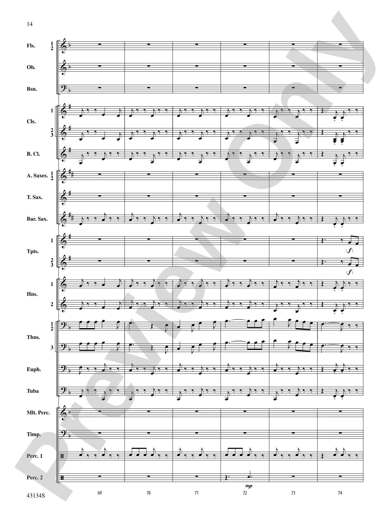 Pass in Review: Concert Band Conductor Score & Parts