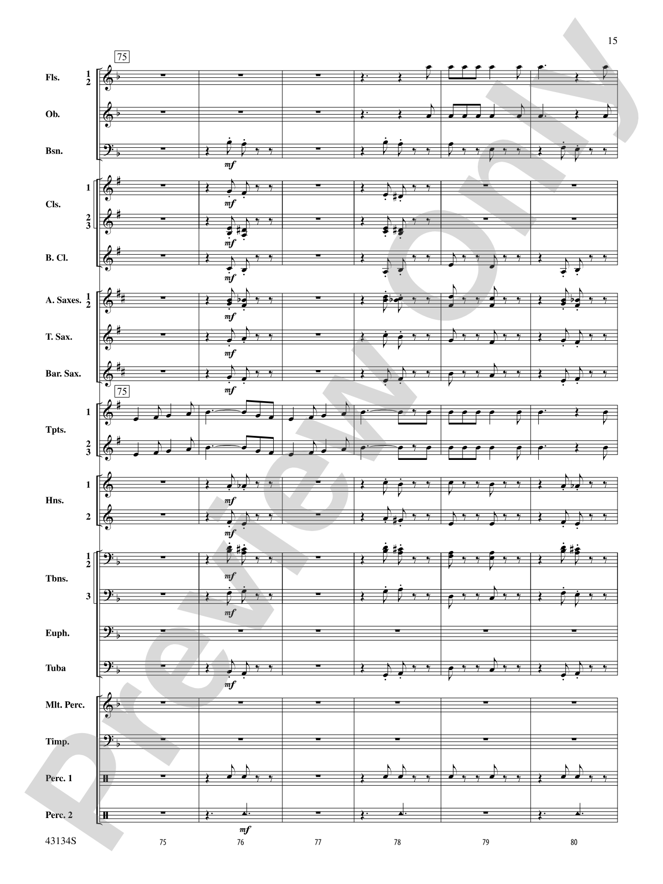 Pass in Review: Concert Band Conductor Score & Parts