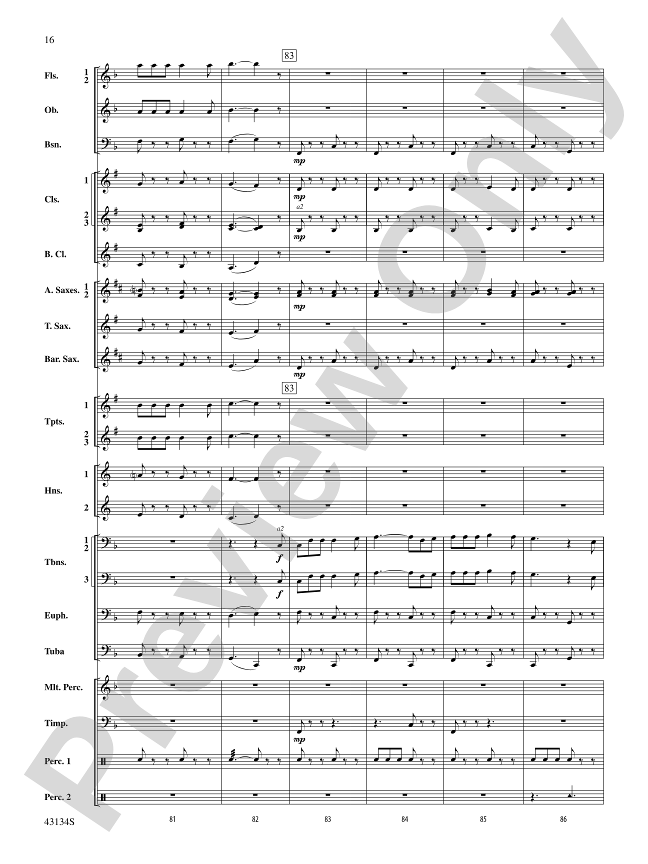 Pass in Review: Concert Band Conductor Score & Parts