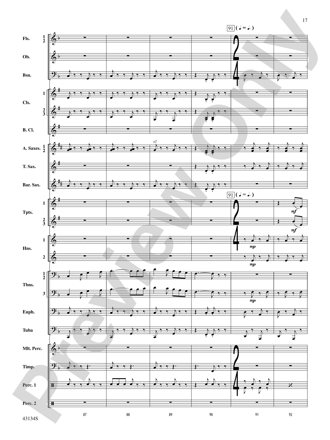 Pass in Review: Concert Band Conductor Score & Parts