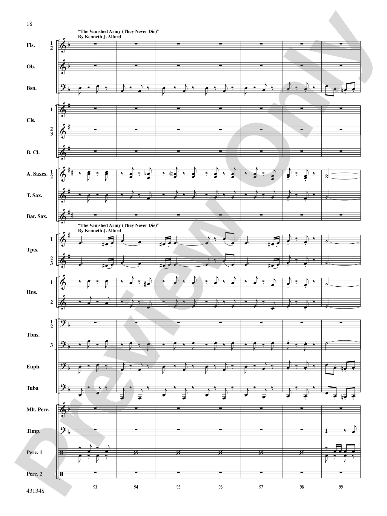 Pass in Review: Concert Band Conductor Score & Parts