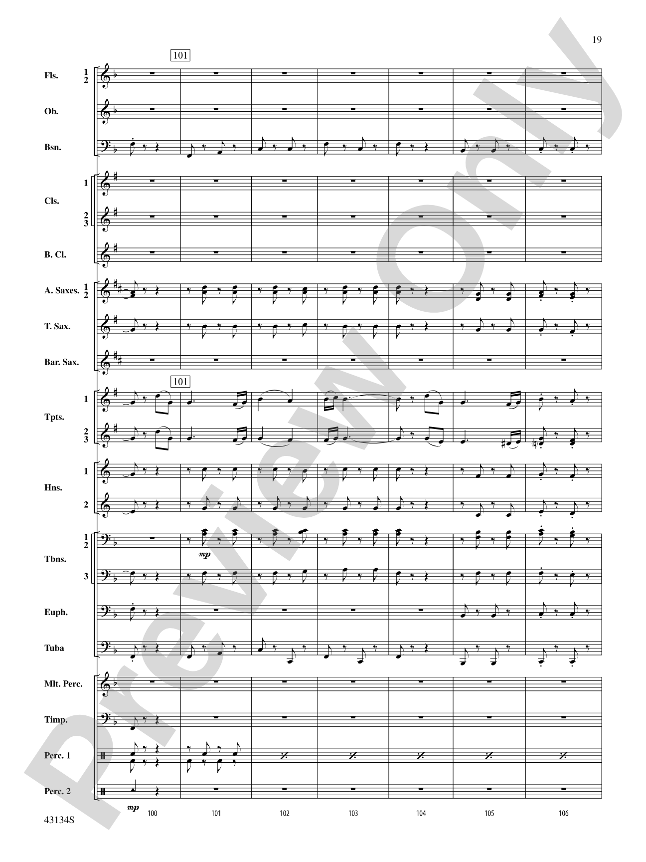 Pass in Review: Concert Band Conductor Score & Parts