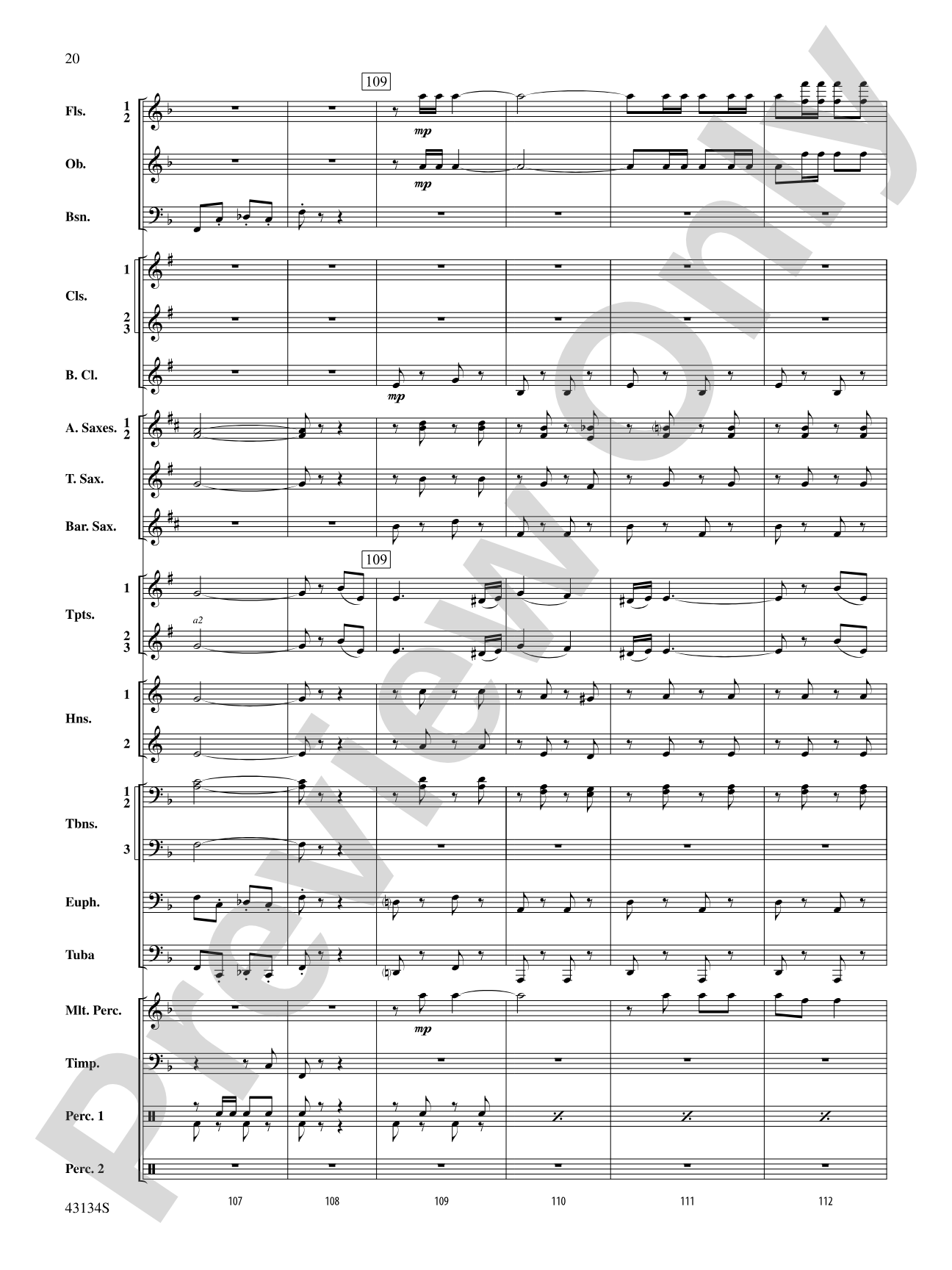 Pass in Review: Concert Band Conductor Score & Parts