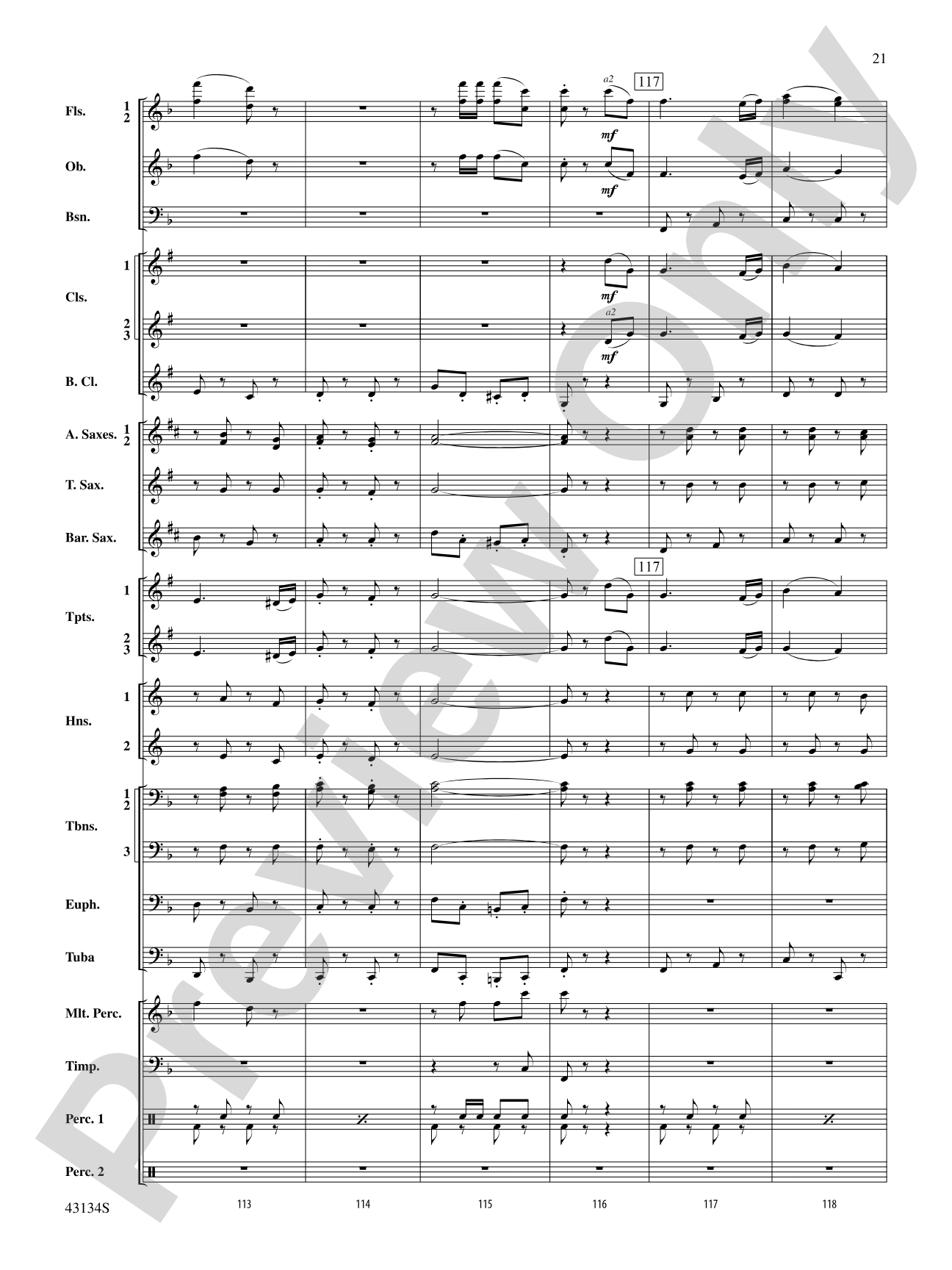 Pass in Review: Concert Band Conductor Score & Parts