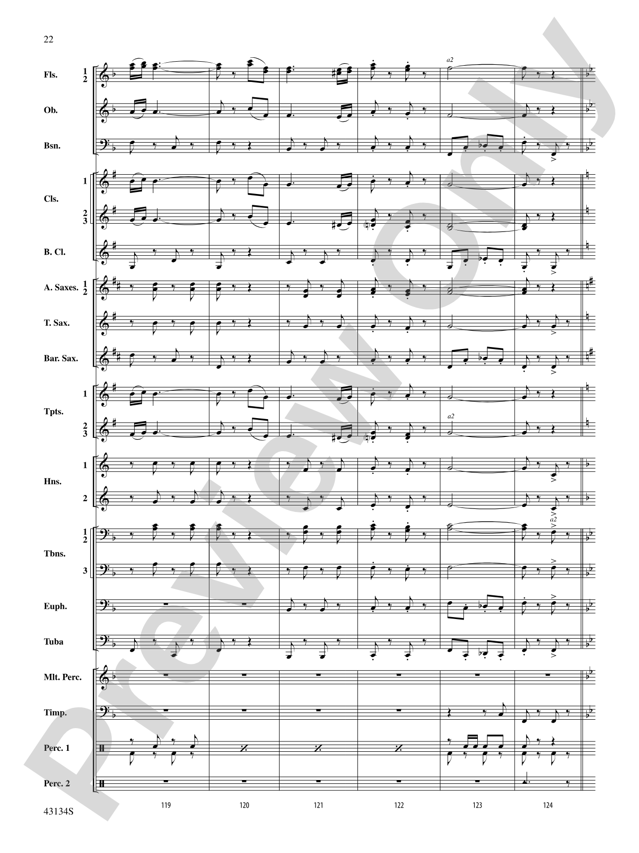 Pass in Review: Concert Band Conductor Score & Parts