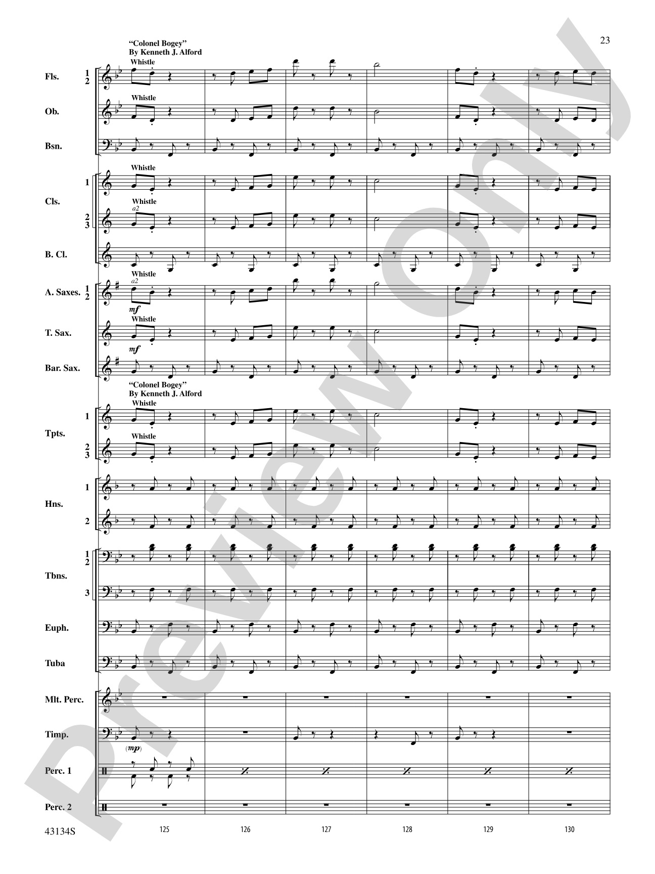 Pass in Review: Concert Band Conductor Score & Parts