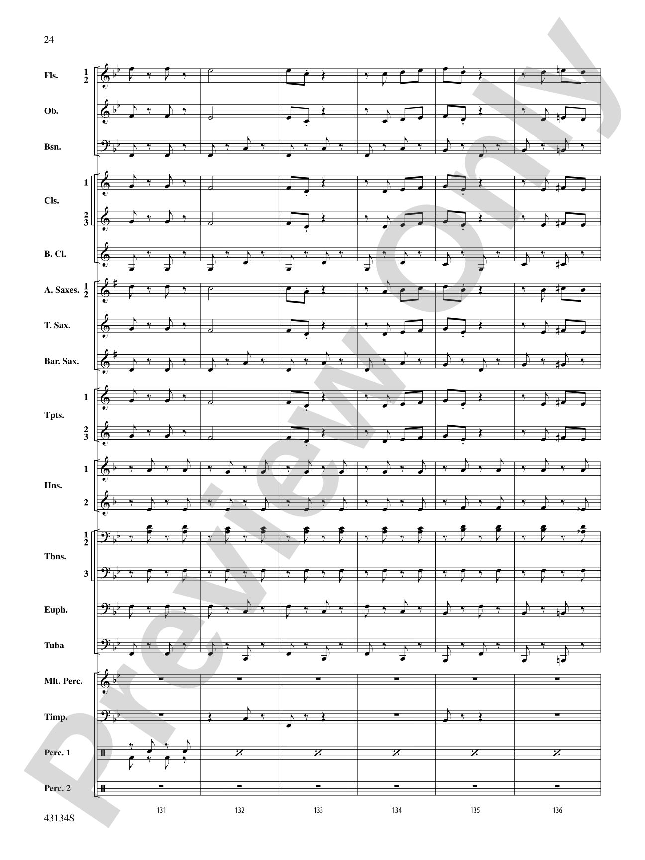 Pass in Review: Concert Band Conductor Score & Parts