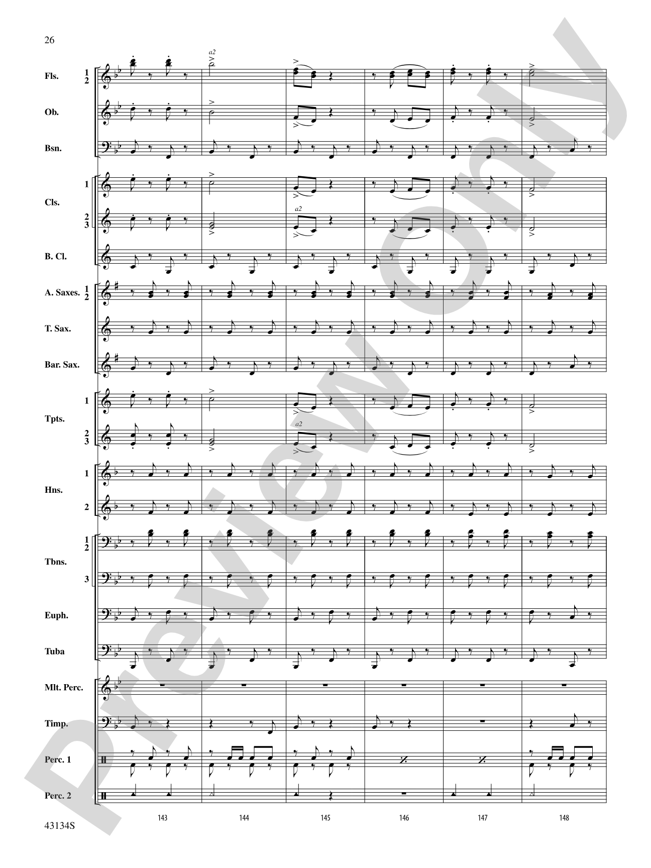 Pass in Review: Concert Band Conductor Score & Parts