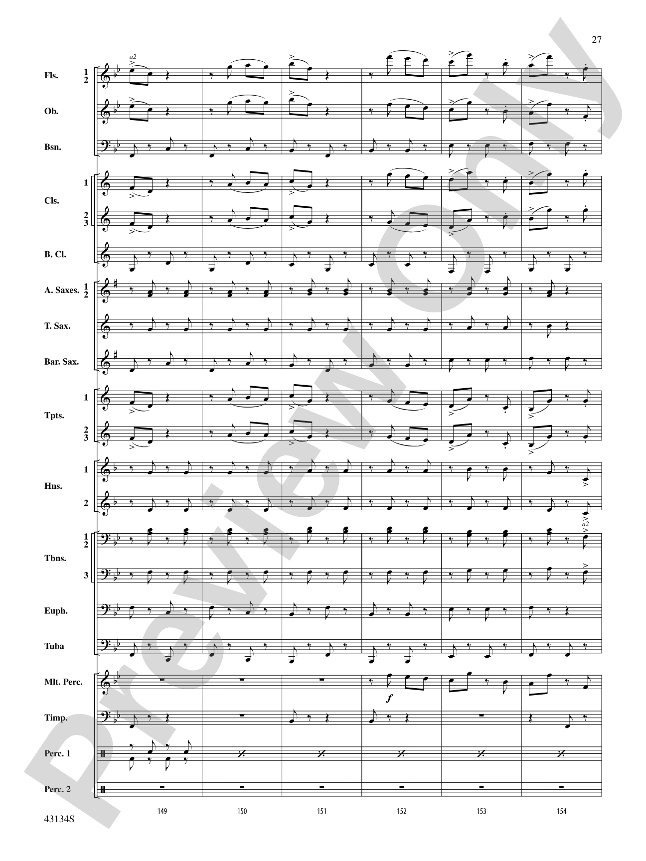 Pass in Review: Concert Band Conductor Score & Parts