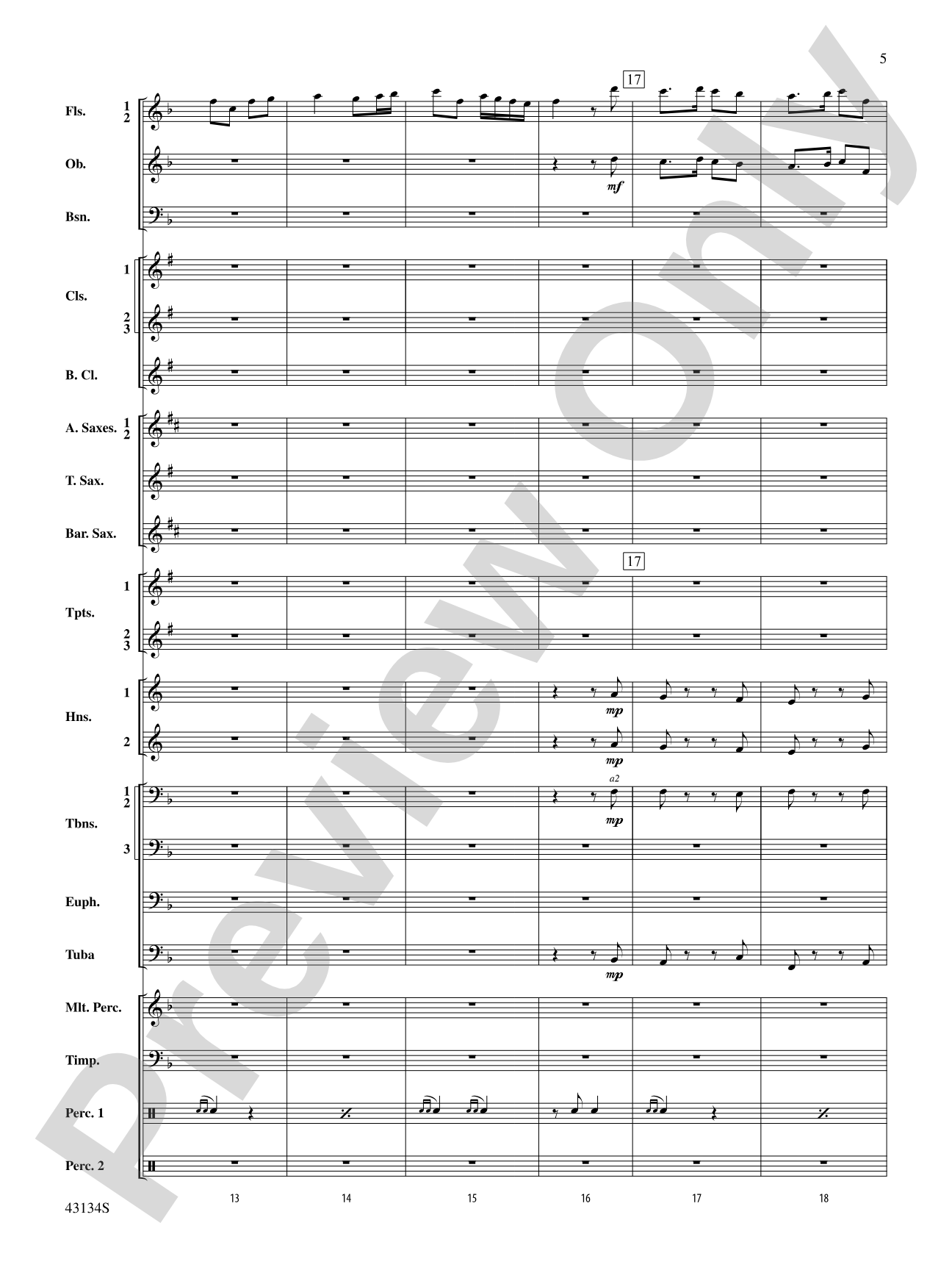 Pass in Review: Concert Band Conductor Score & Parts