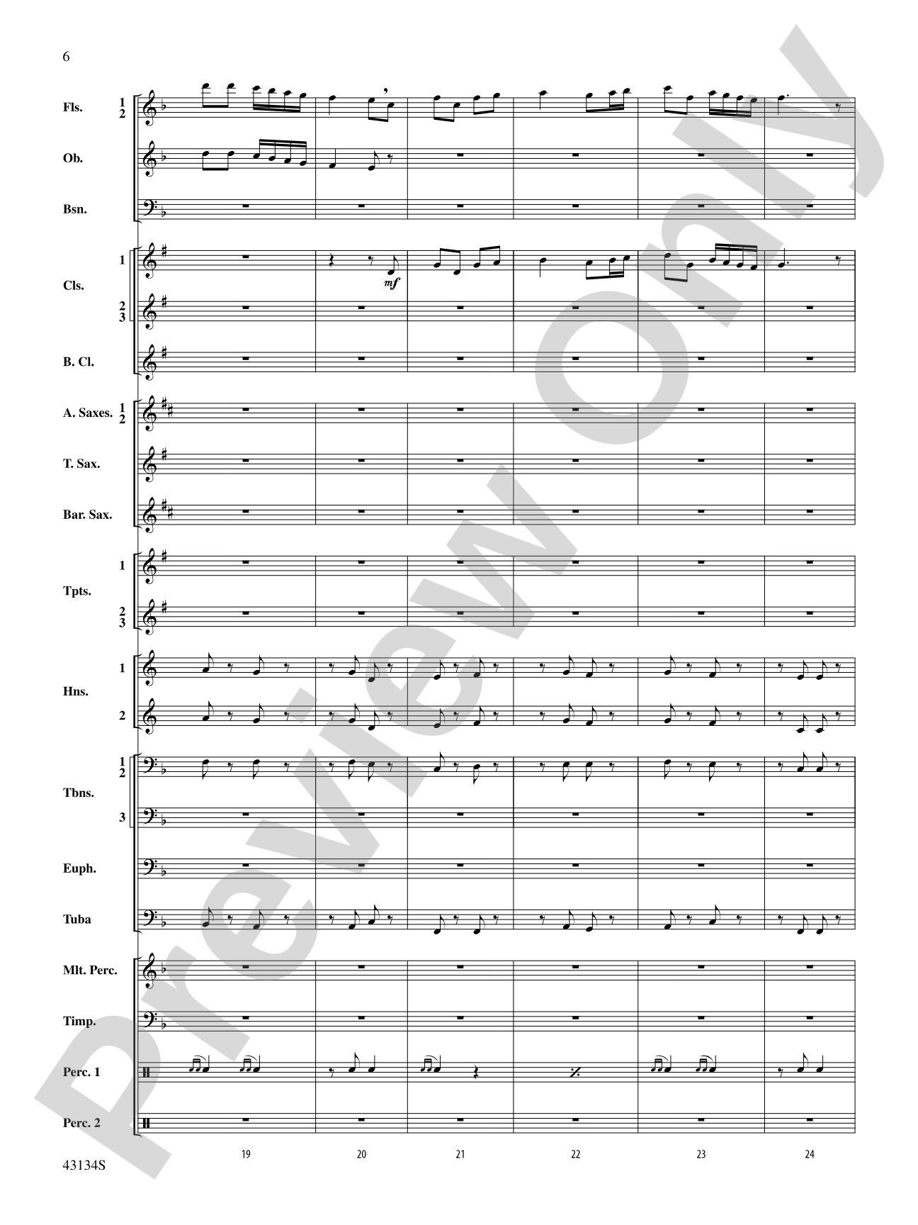 Pass in Review: Concert Band Conductor Score & Parts