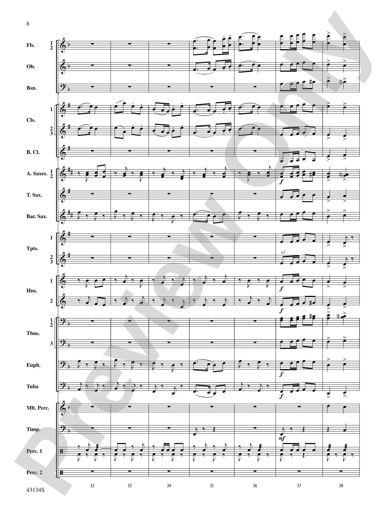 Pass in Review: Concert Band Conductor Score & Parts