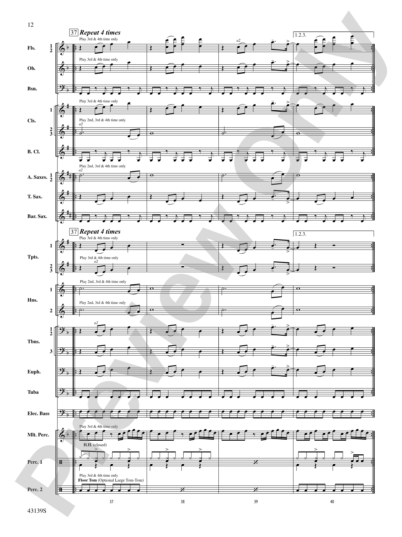 Ain't It Fun: Concert Band Conductor Score & Parts