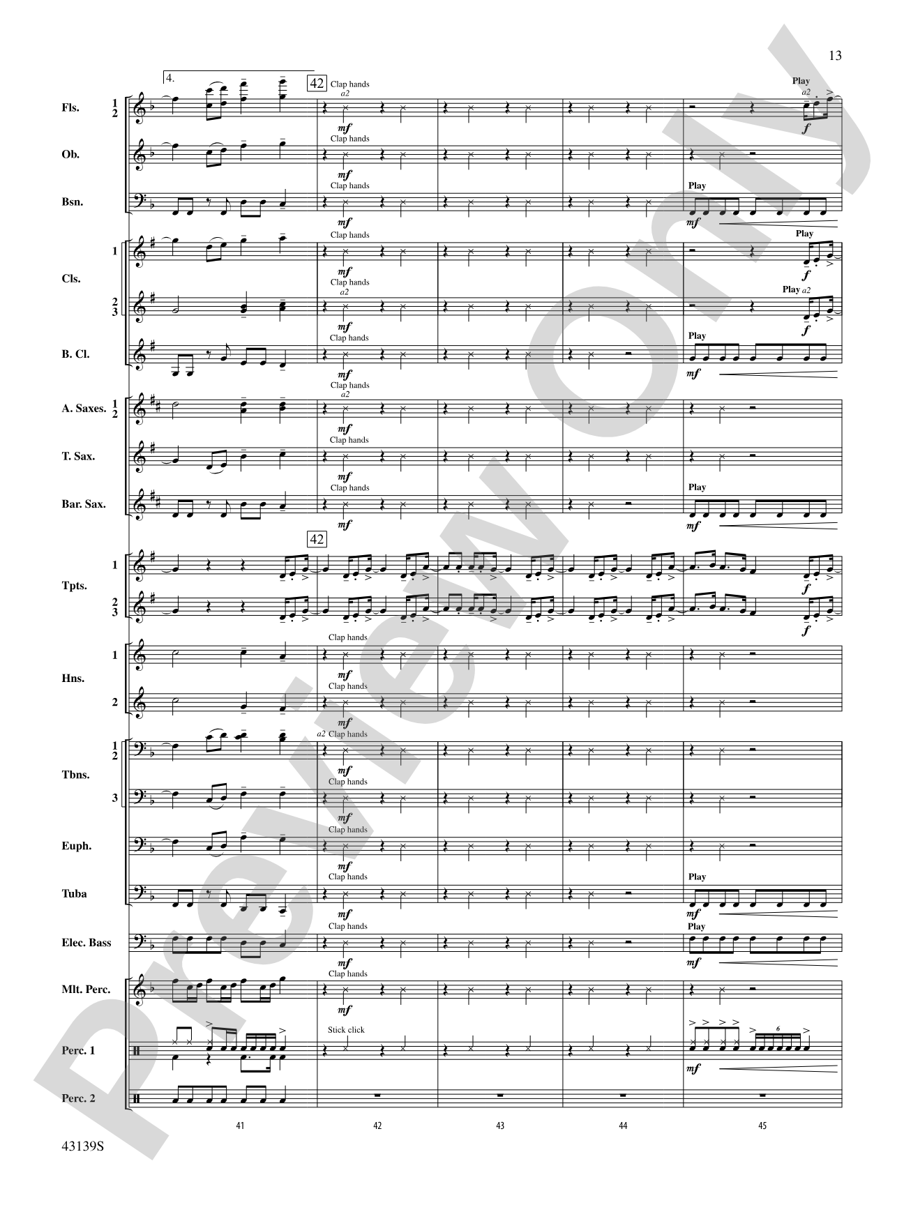 Ain't It Fun: Concert Band Conductor Score & Parts