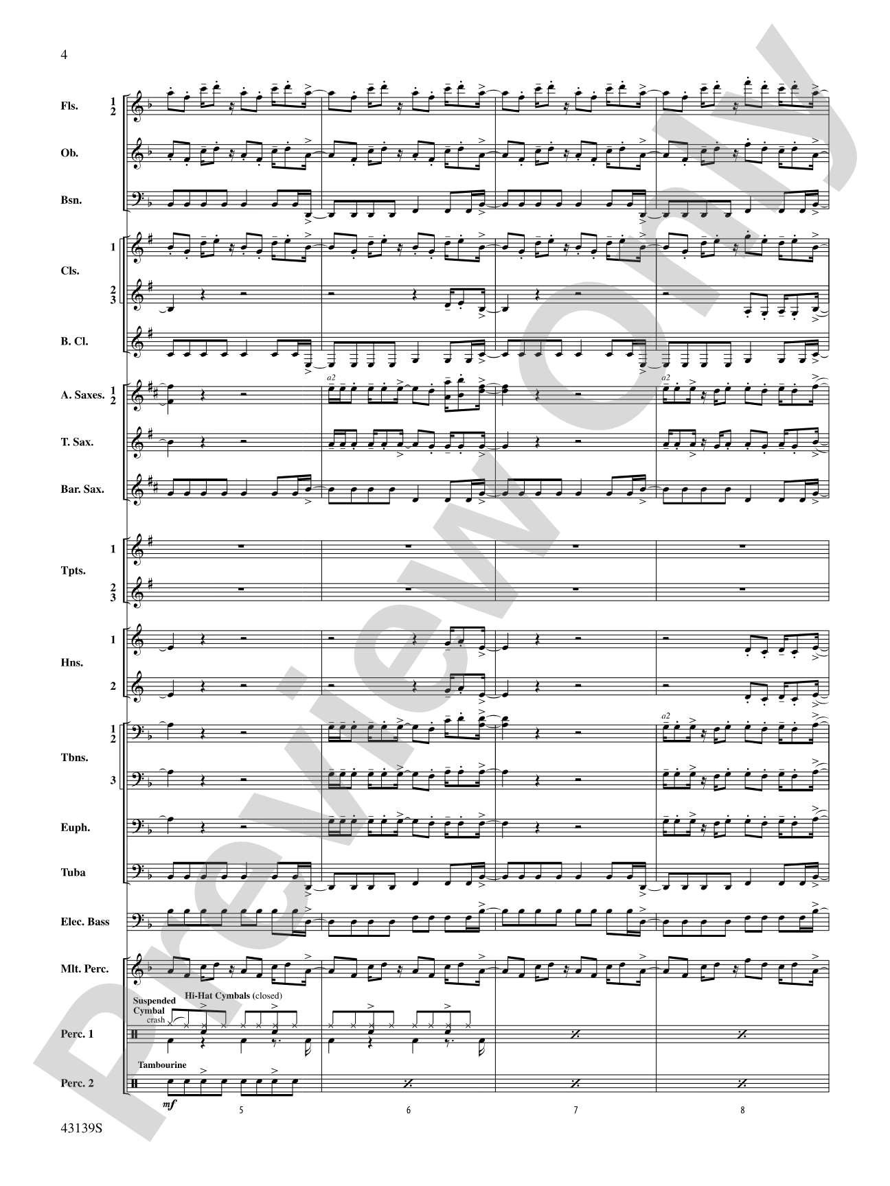 Ain't It Fun: Concert Band Conductor Score & Parts