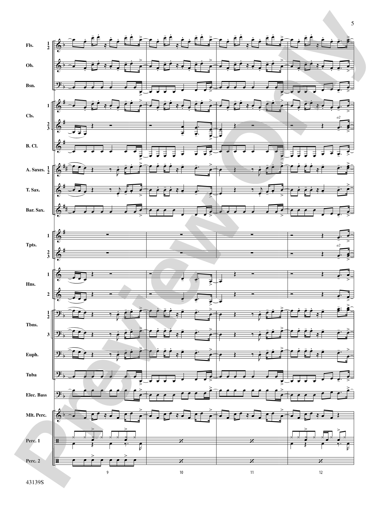 Ain't It Fun: Concert Band Conductor Score & Parts
