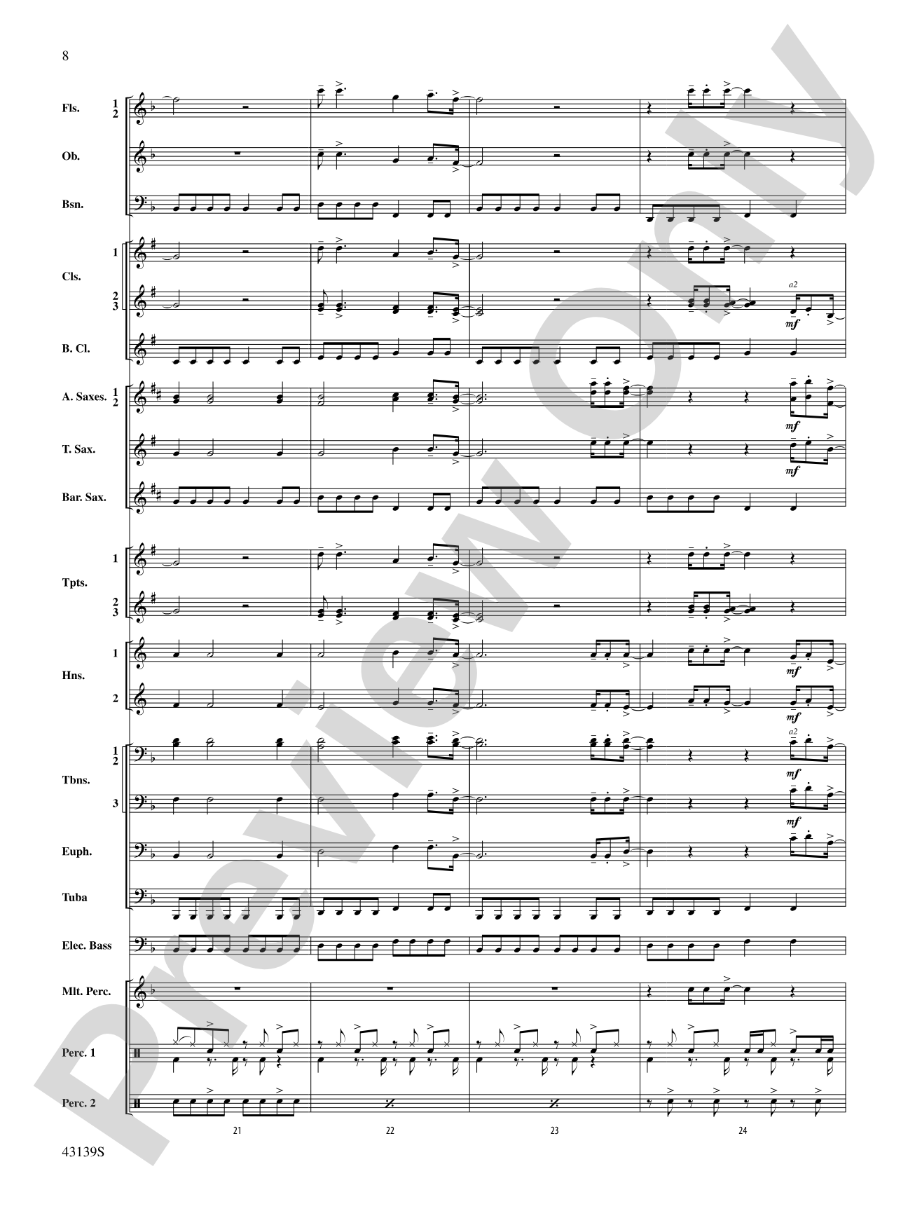 Ain't It Fun: Concert Band Conductor Score & Parts