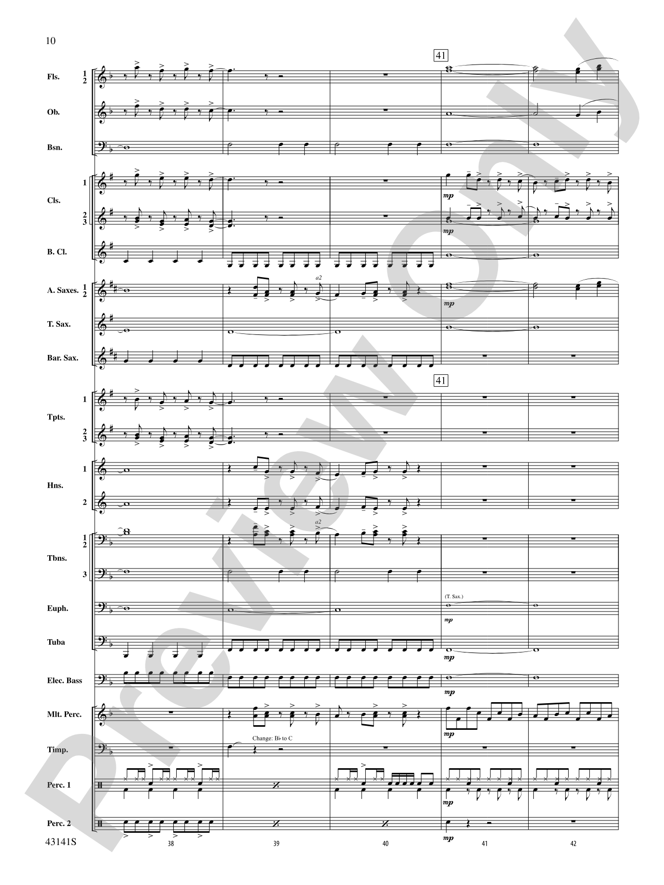 Bruno Mars Greatest Hits: Concert Band Conductor Score & Parts