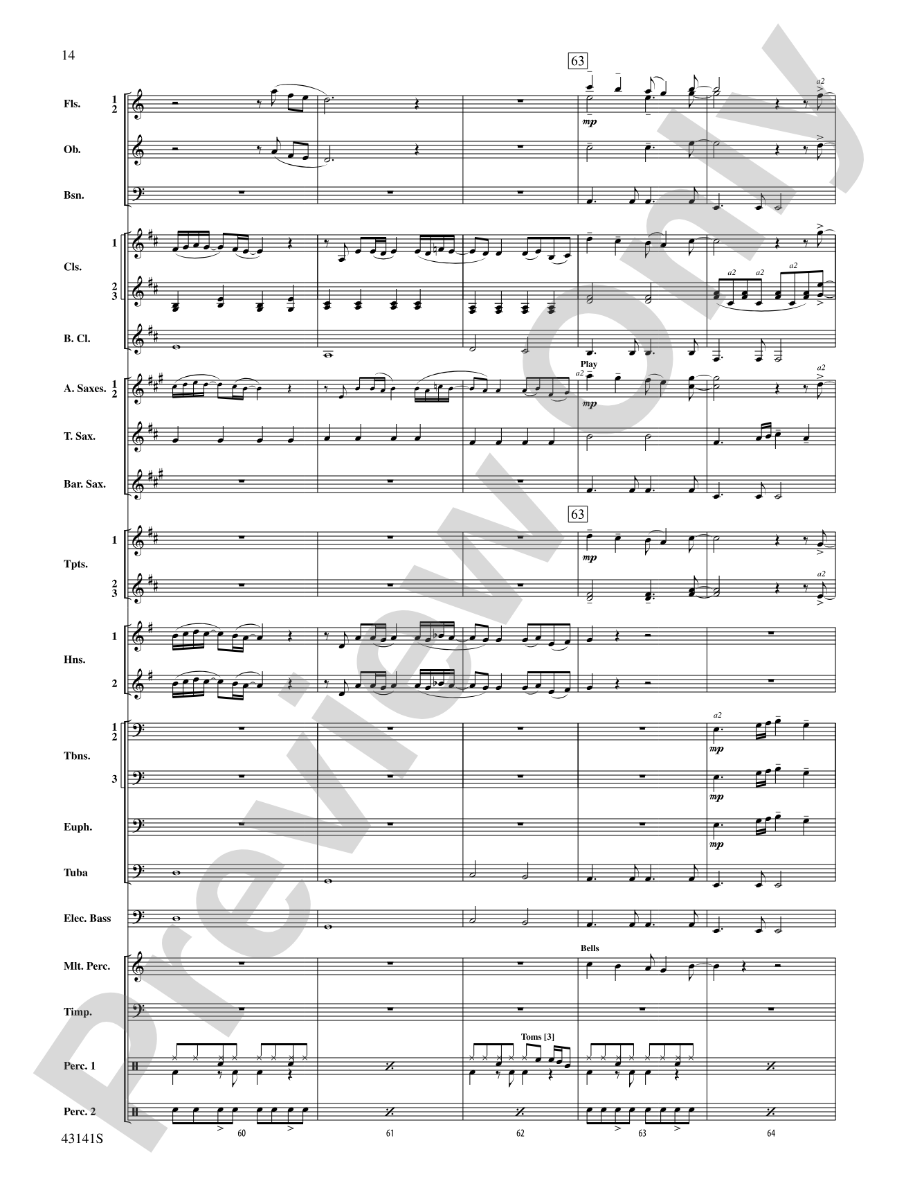 Bruno Mars Greatest Hits: Concert Band Conductor Score & Parts