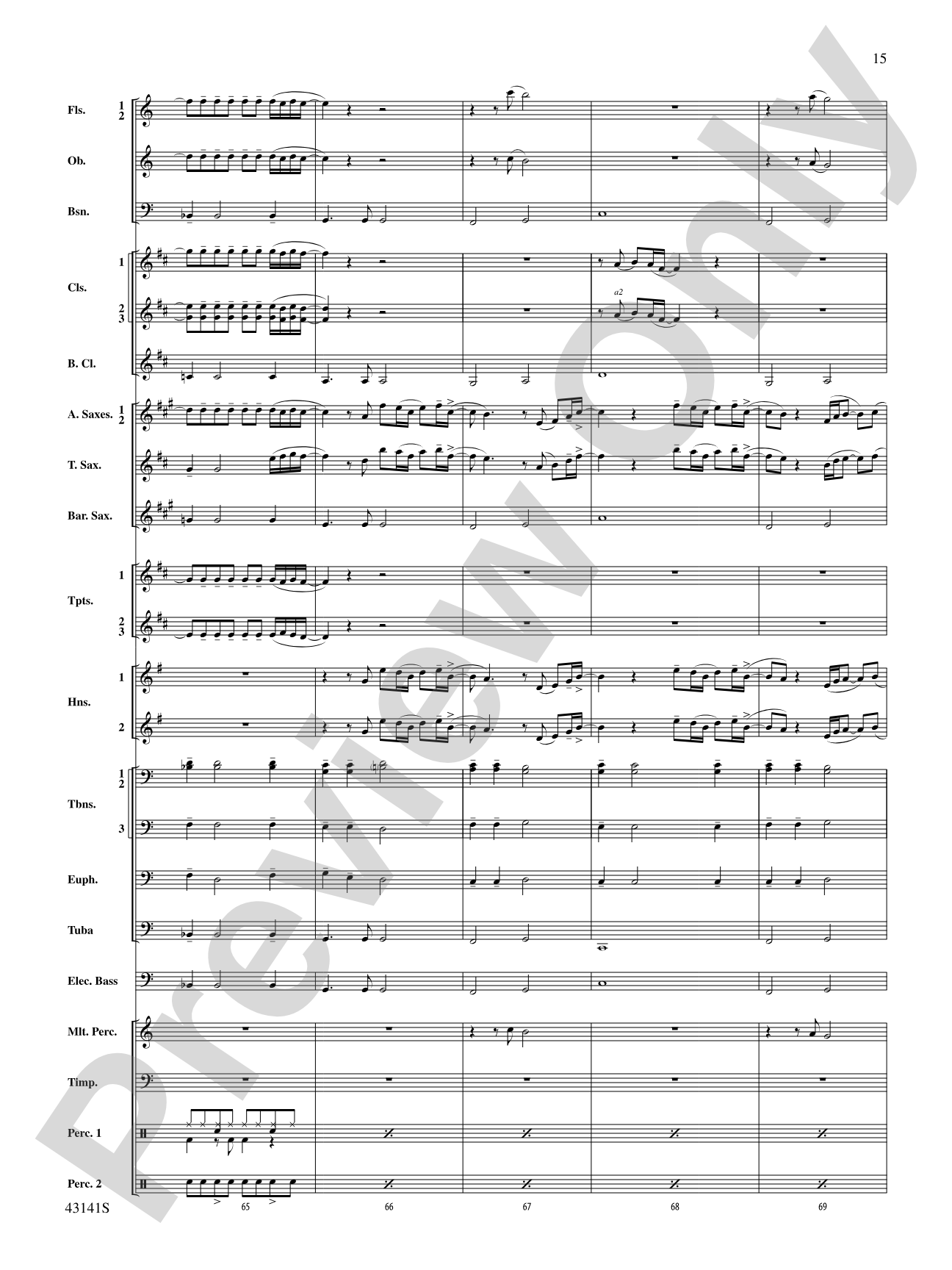 Bruno Mars Greatest Hits: Concert Band Conductor Score & Parts