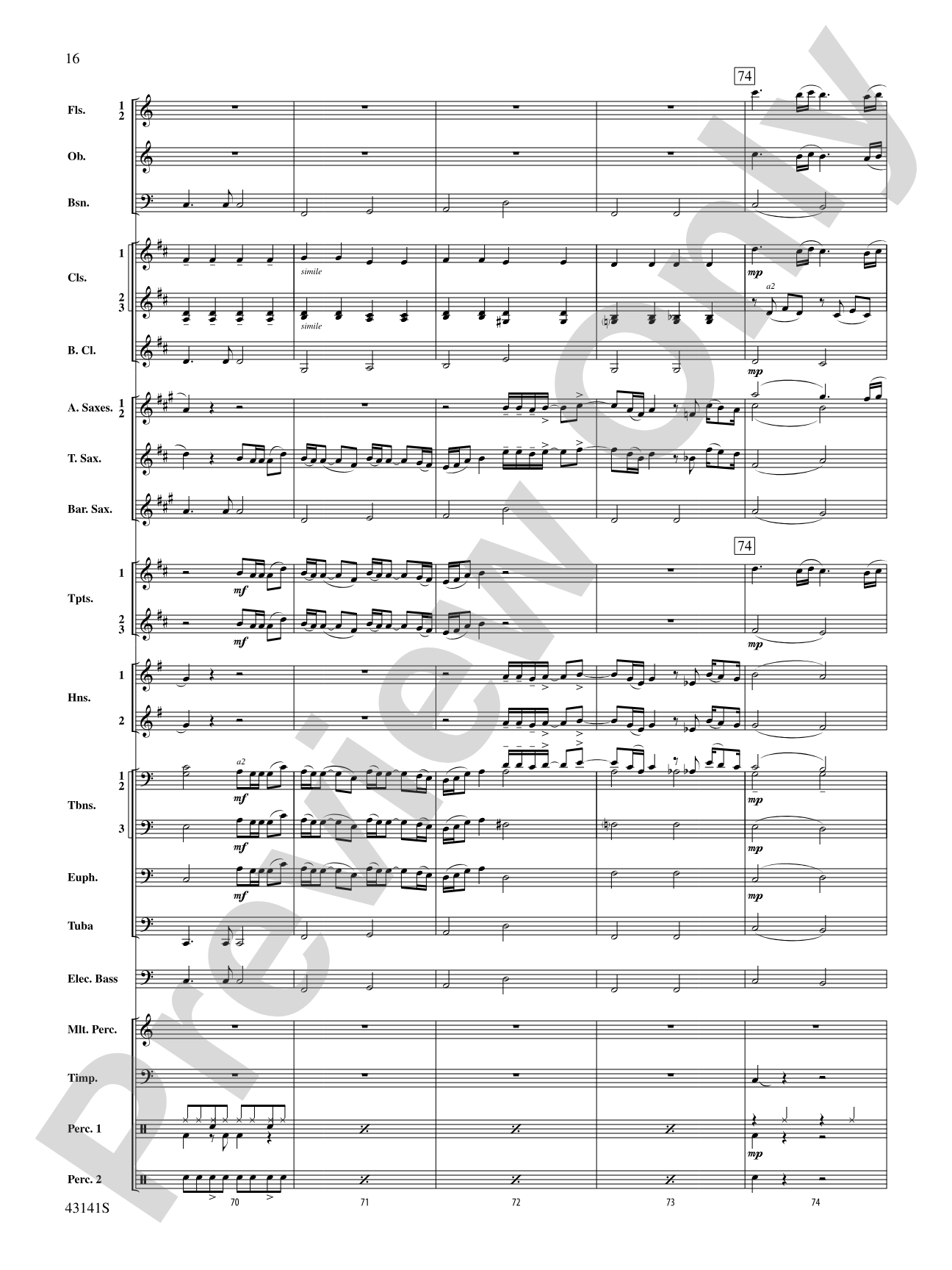 Bruno Mars Greatest Hits: Concert Band Conductor Score & Parts